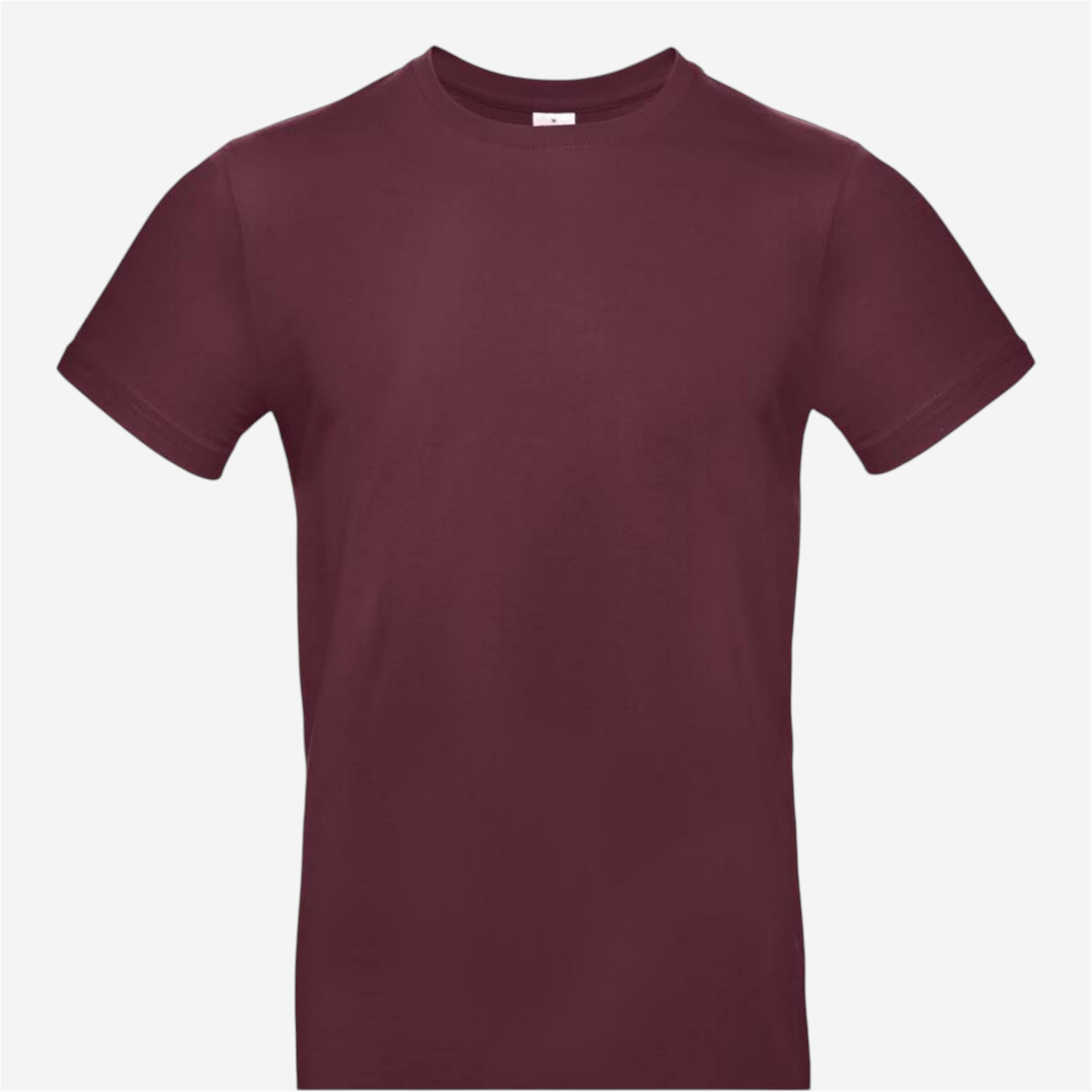 Tee shirt manches courtes mixte b&c - 190 bordeaux - Vêtements de sport et accessoires - Tee-shirts et polos - B&c-Decathlon PRO - Clubs - Entreprises
