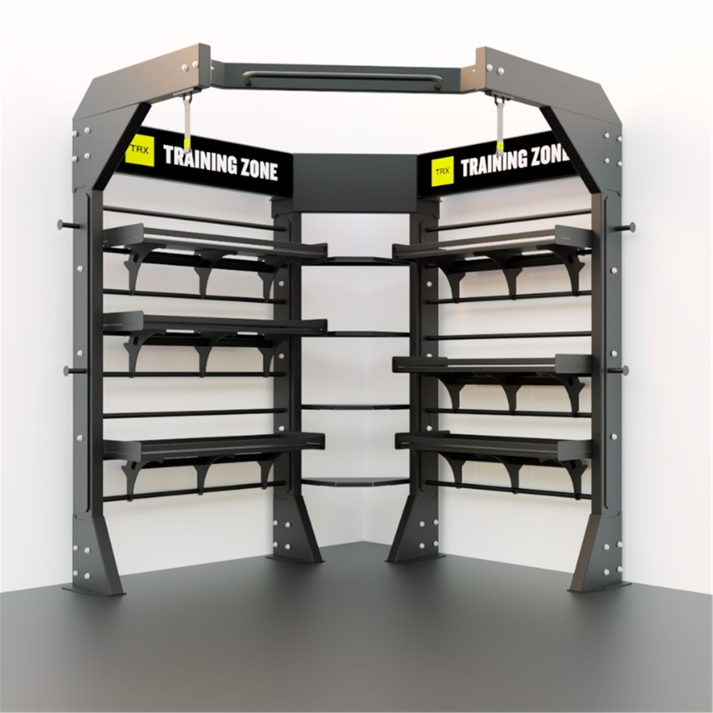 Trx corner unit avec 6 étagères - Fitness et musculation - Musculation, Cross Training - TRX-Decathlon PRO - Clubs - Entreprises - Collectivités -