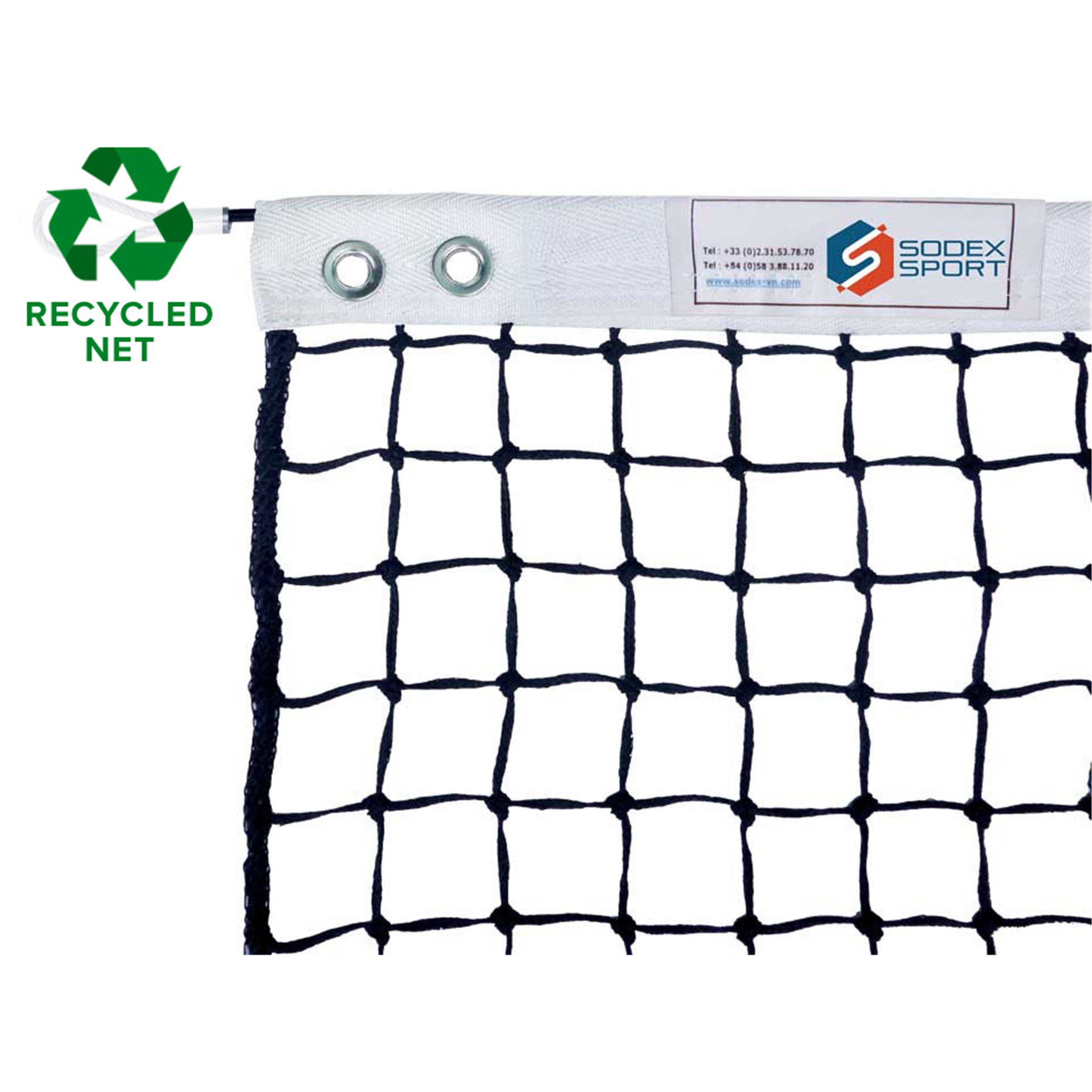 Filet de tennis recyclé 3 mm maille simple avec régulateur - . - Sports de Raquettes - Tennis-Decathlon PRO - Clubs - Entreprises - Collectivités -