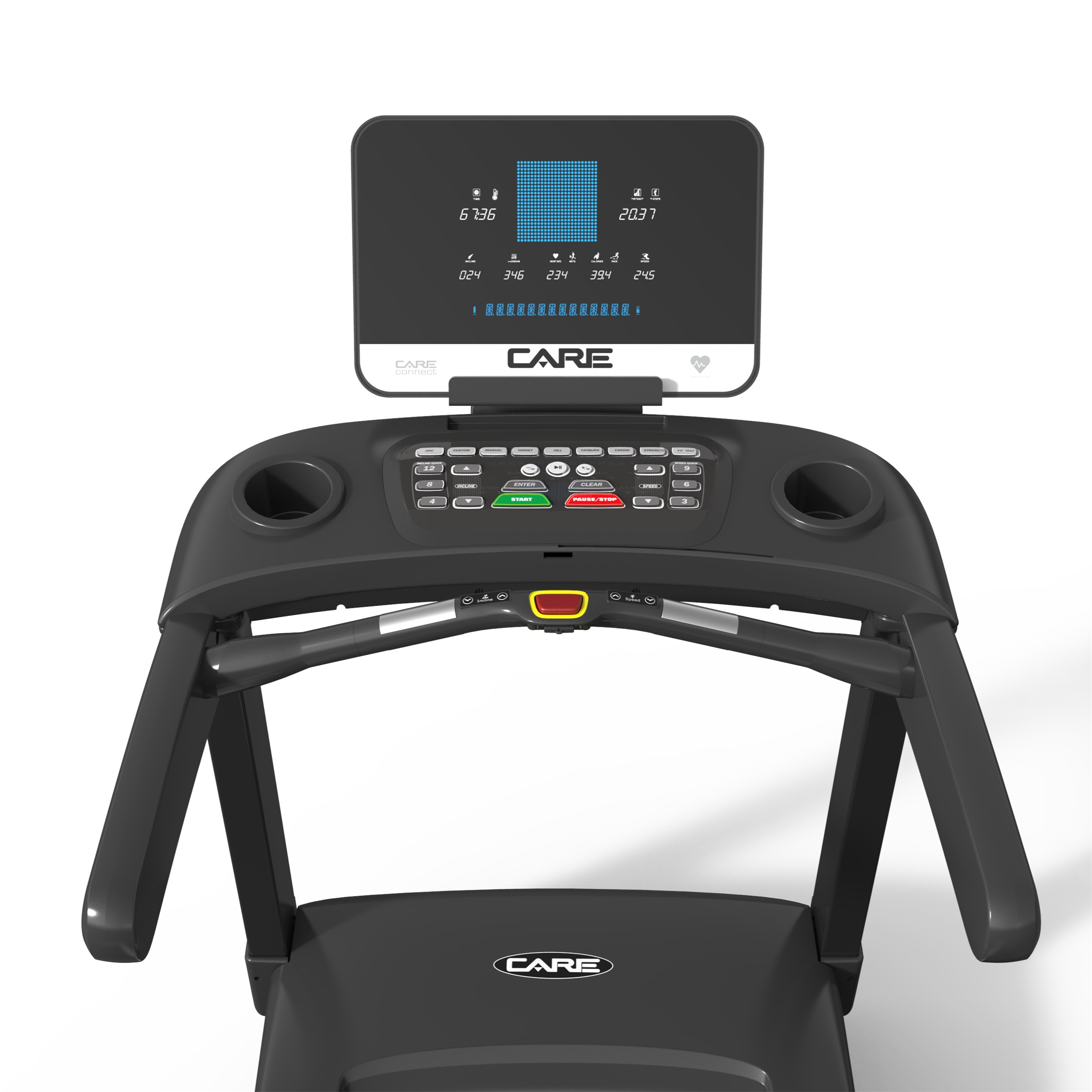 Tapis de course cardio-training care 24 km/h - zephyr 160*60 connecté - Appareils Fitness & Cardio-training - CARE FITNESS- Clubs - Entreprises - Collectivités - Associations
