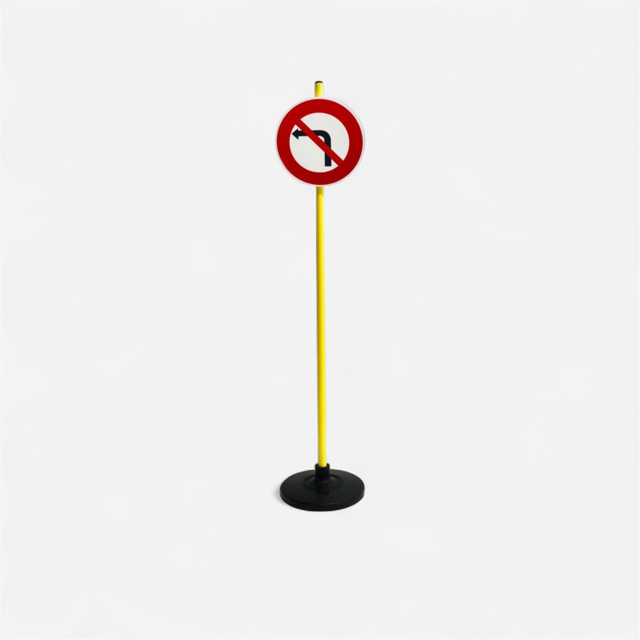 Panneau de signalisation interdiction de tourner à gauche - Vélos & Accessoires - IMAGE FIX- Clubs - Entreprises - Collectivités - Associations