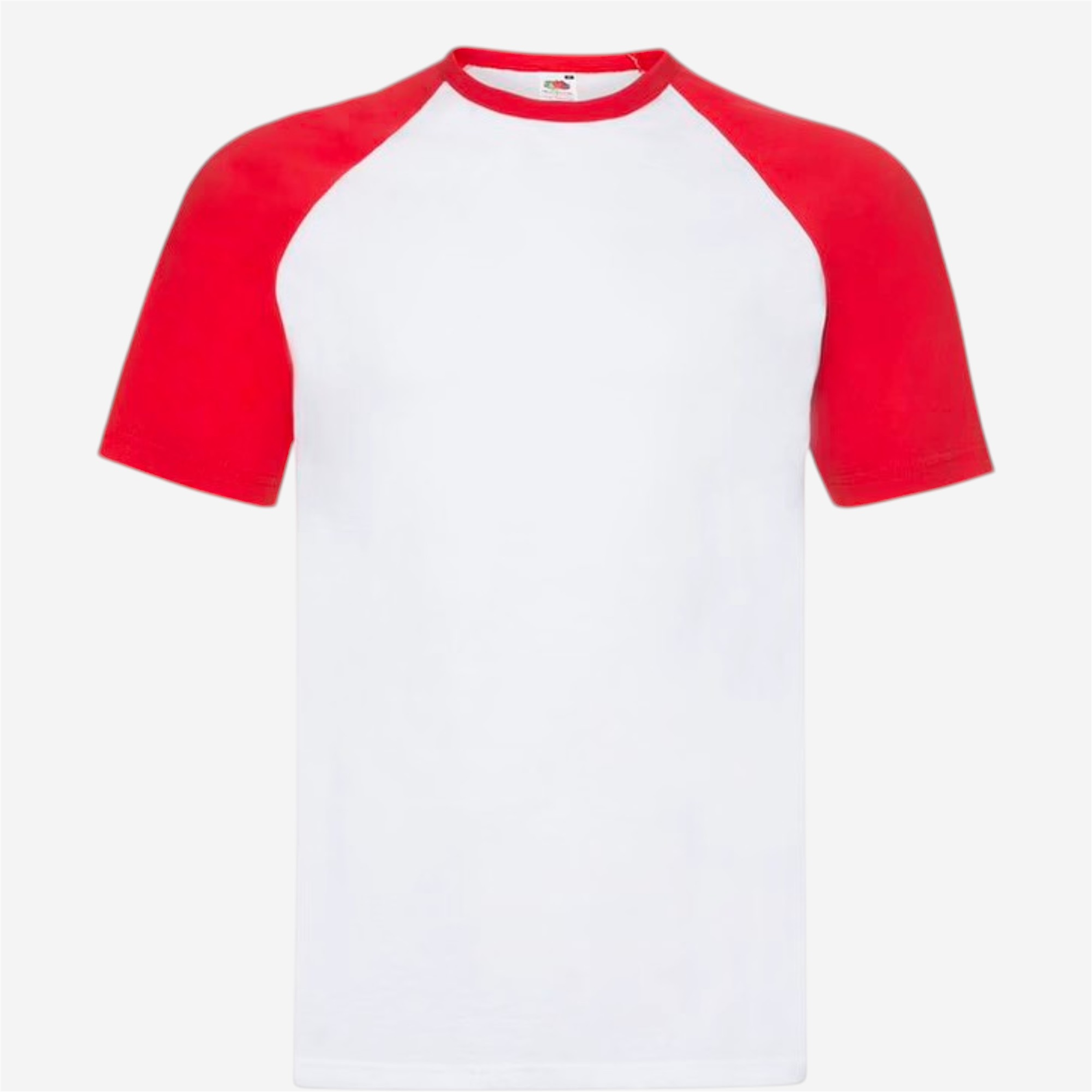 Tee-shirt mc mixte fruit of the loom - blanc/rouge - Vêtements de sport et accessoires - Tee-shirts et polos - Fruit of the loom-Decathlon PRO - Clubs