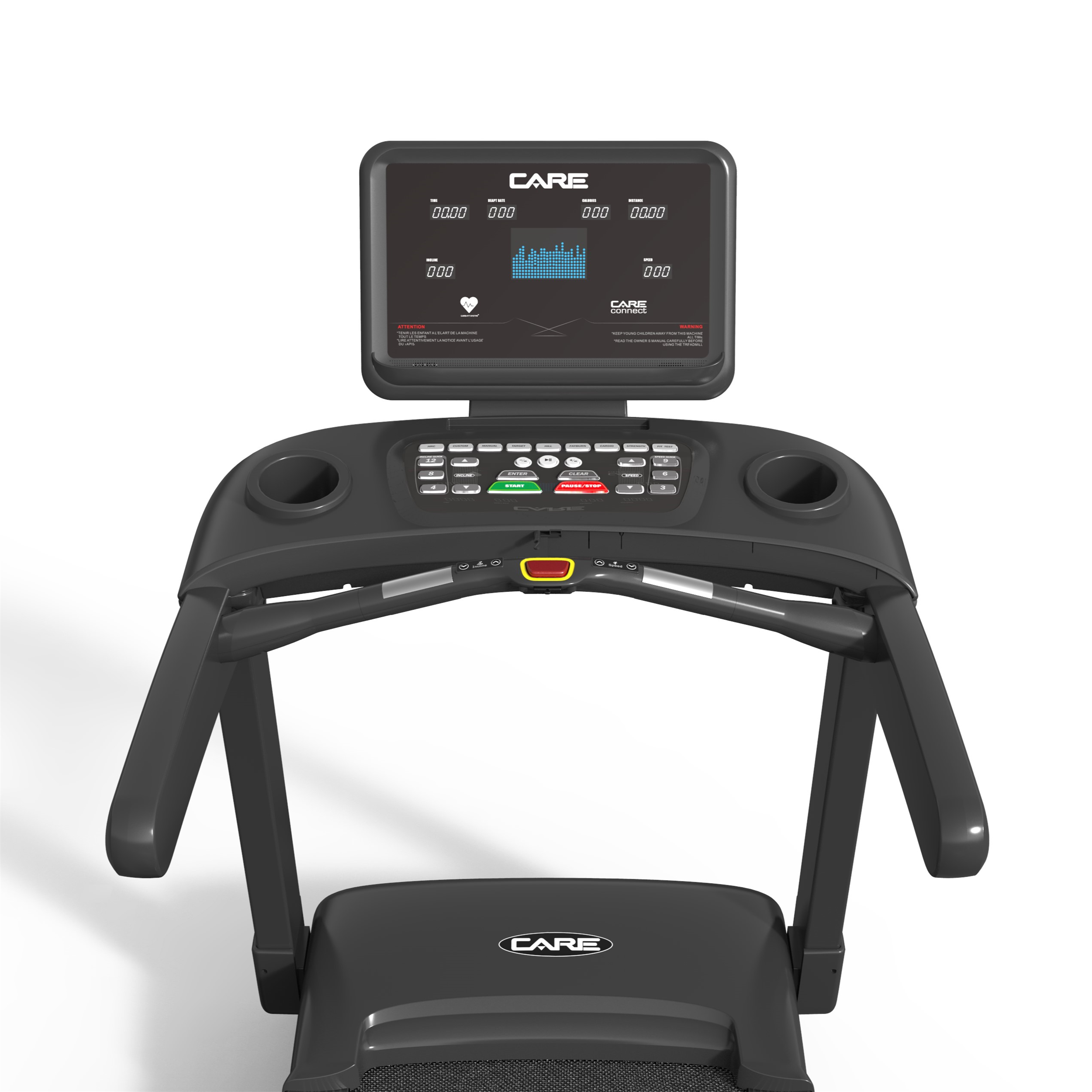 Tapis de course cardio-training care 22 km/h - endurance 150*57 connecté - CARE FITNESS