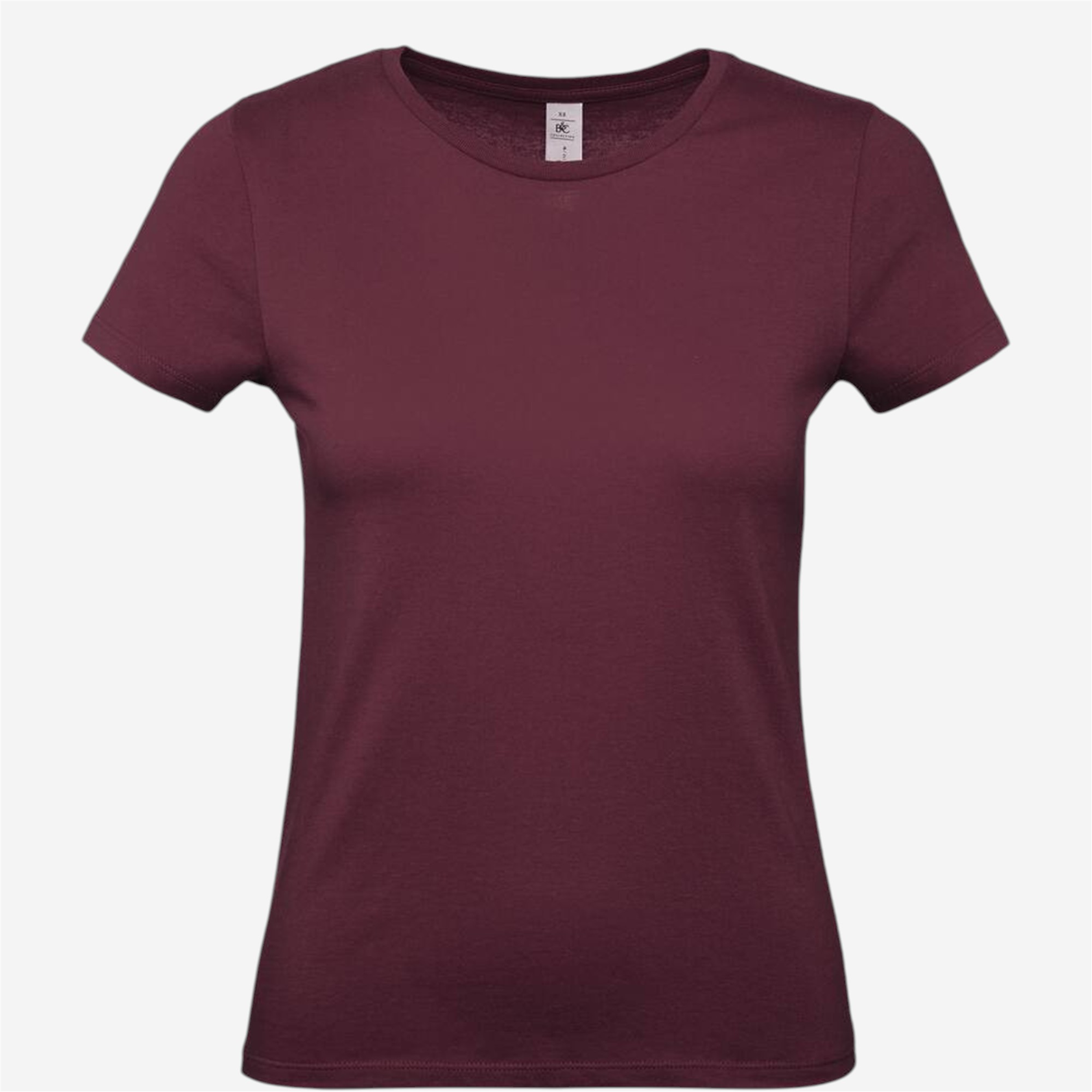 Tee shirt manches courtes femme b&c - 150 bordeaux - Vêtements de sport et accessoires - Tee-shirts et polos - B&c-Decathlon PRO - Clubs - Entreprises