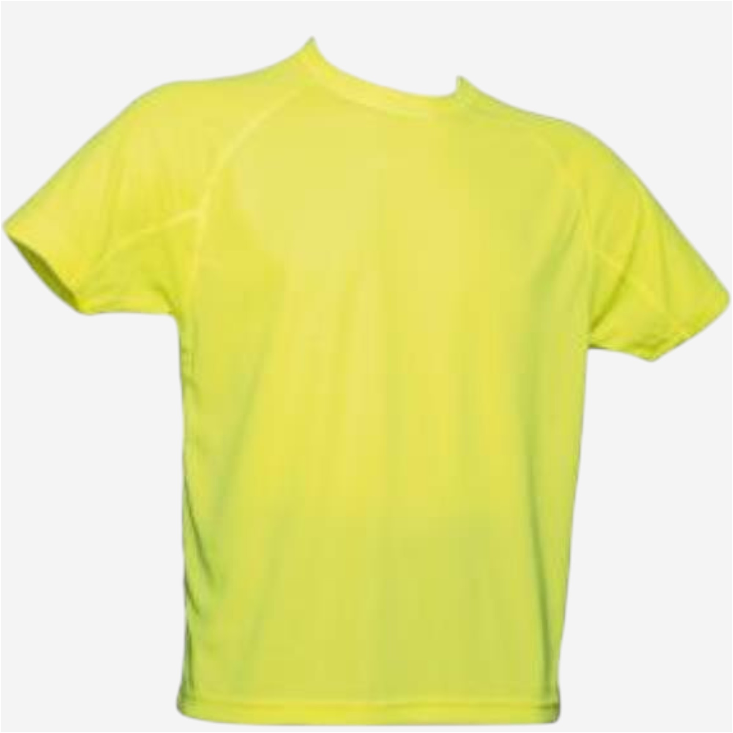 T shirt running homme respirant jaune fluo - HAUTS - Acqua Royal- Clubs - Entreprises - Collectivités - Associations