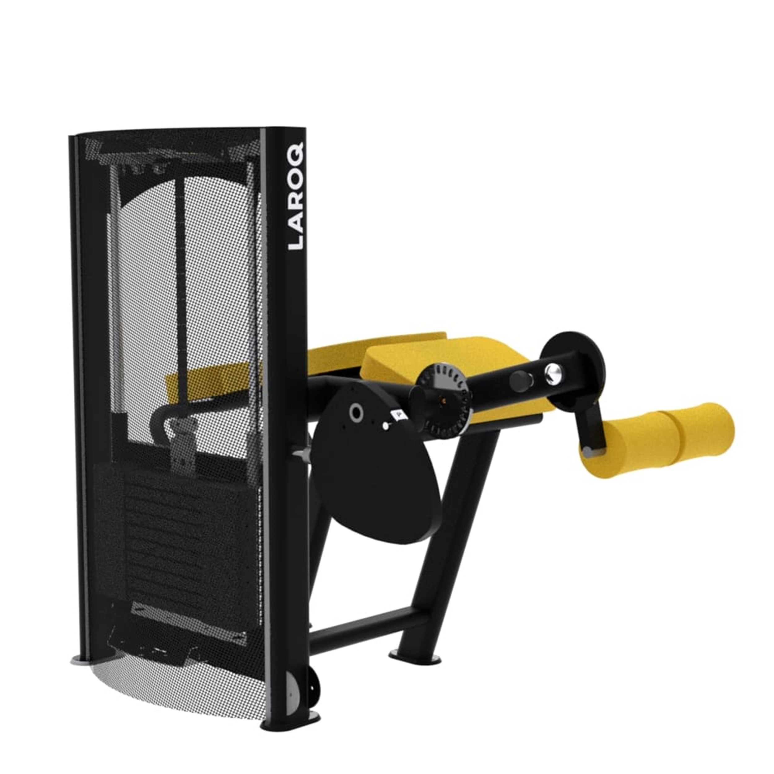 Machine ischios couché charge 80 kg - laroq nc33 jaune - Appareils de Musculation - LAROQ- Clubs - Entreprises - Collectivités - Associations