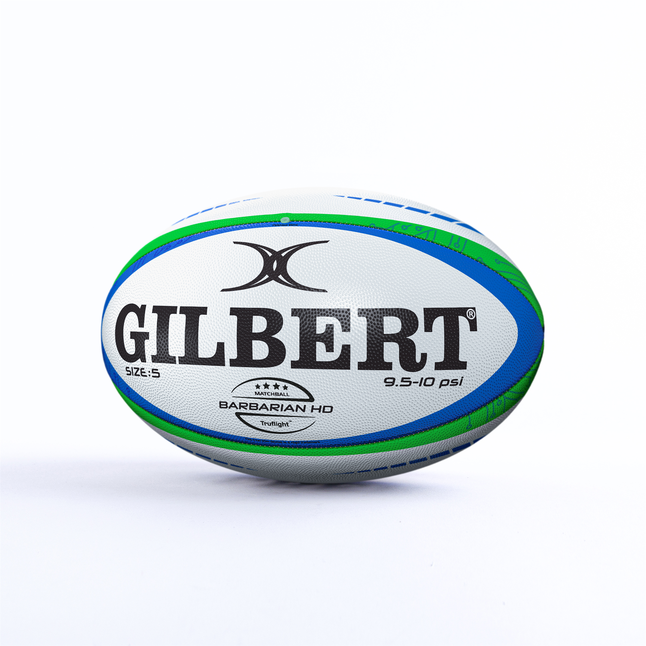 Ballon de rugby de match gilbert match barbarian taille 5 - Gilbert