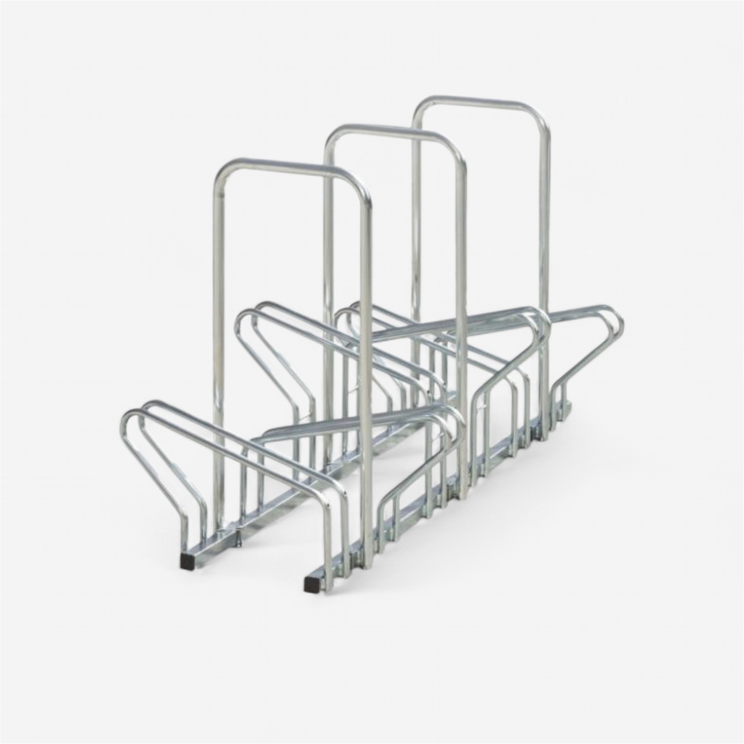 Rack 6 vélos face à face avec arceaux mottez - Mobiliers urbains vélos - MOTTEZ- Clubs - Entreprises - Collectivités - Associations