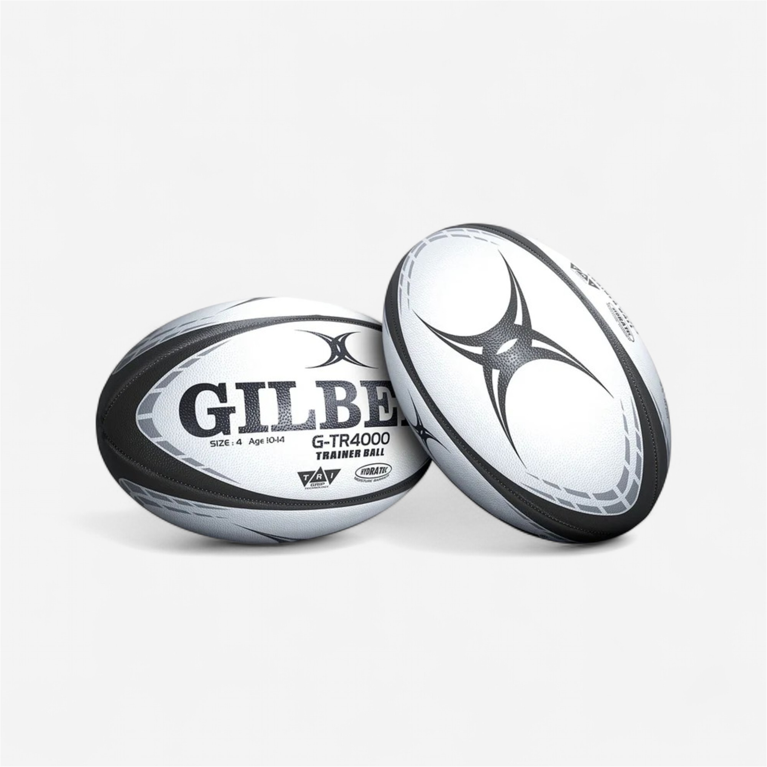 Ballon de rugby entraînement gilbert g-tr4000 noir - taille 4 - Rugby - Gilbert- Clubs - Entreprises - Collectivités - Associations
