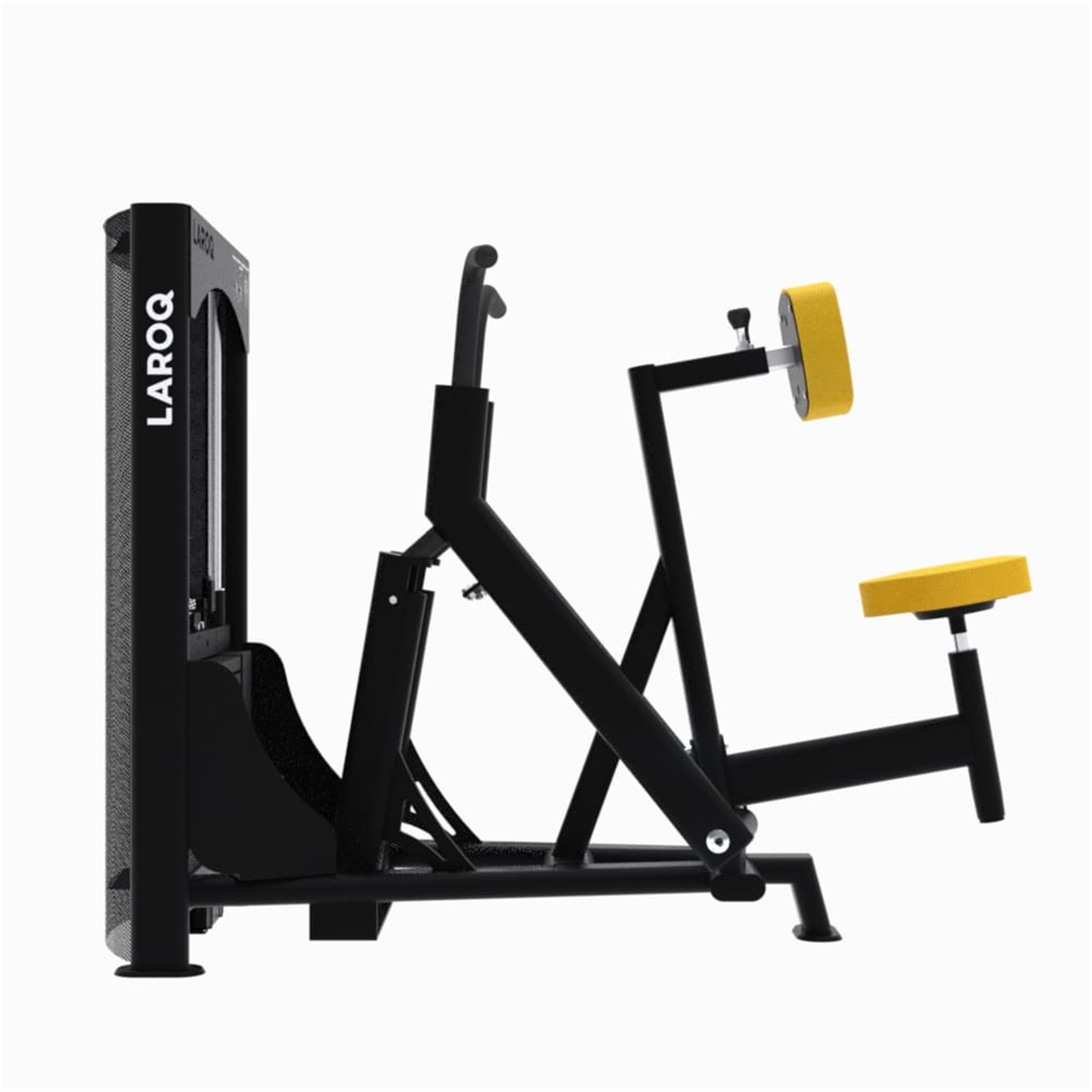 Machine de musculation dos convergente charge de 100 kg - laroq nc41 rowing jaune - Appareils de Musculation - LAROQ- Clubs - Entreprises - Collectivités - Associations