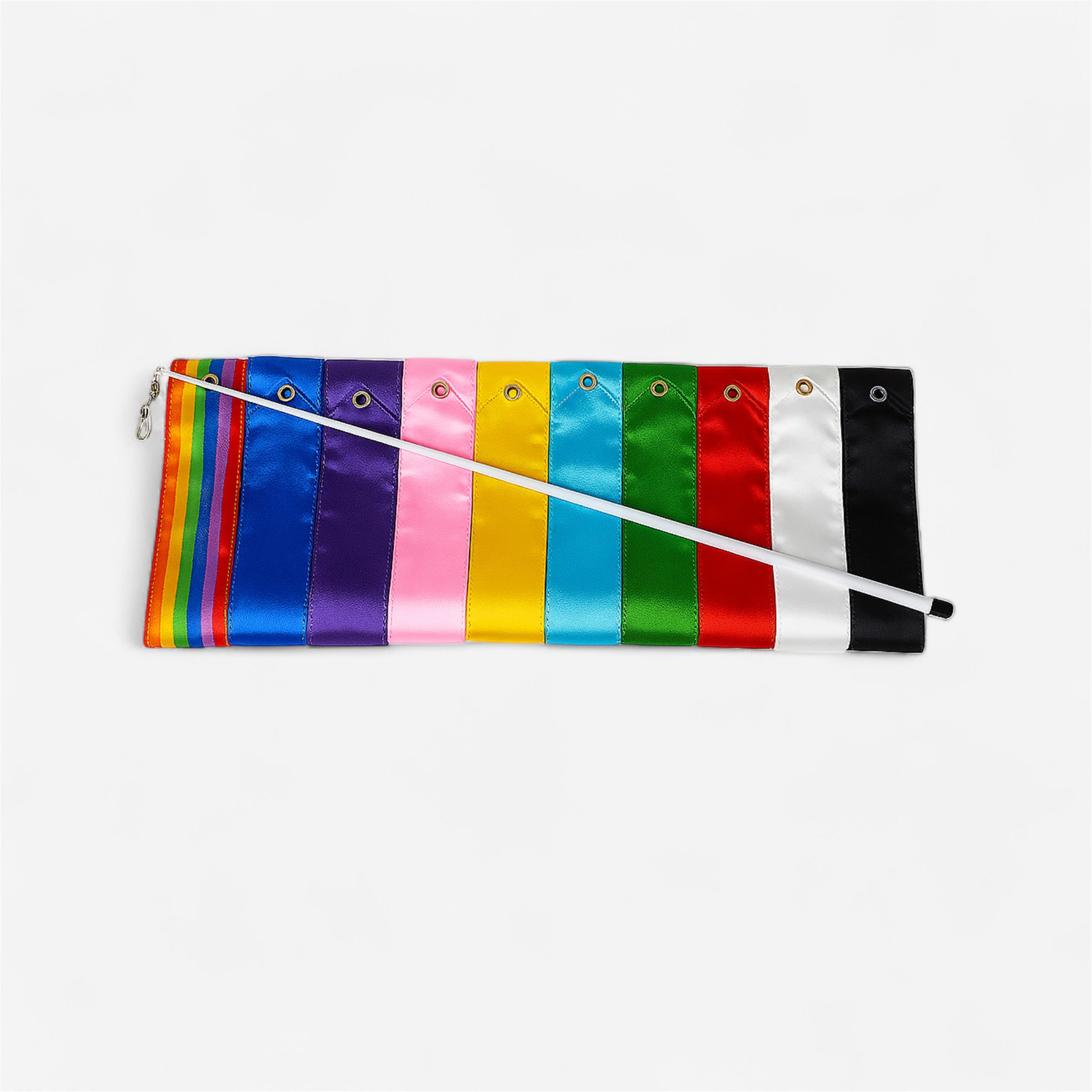Ruban grs plastico-rototech 6 m - lot de 7 rubans compétition multicolore - Gymnastique et sports artistiques - Gymnastique rythmique - ROTOTECH-