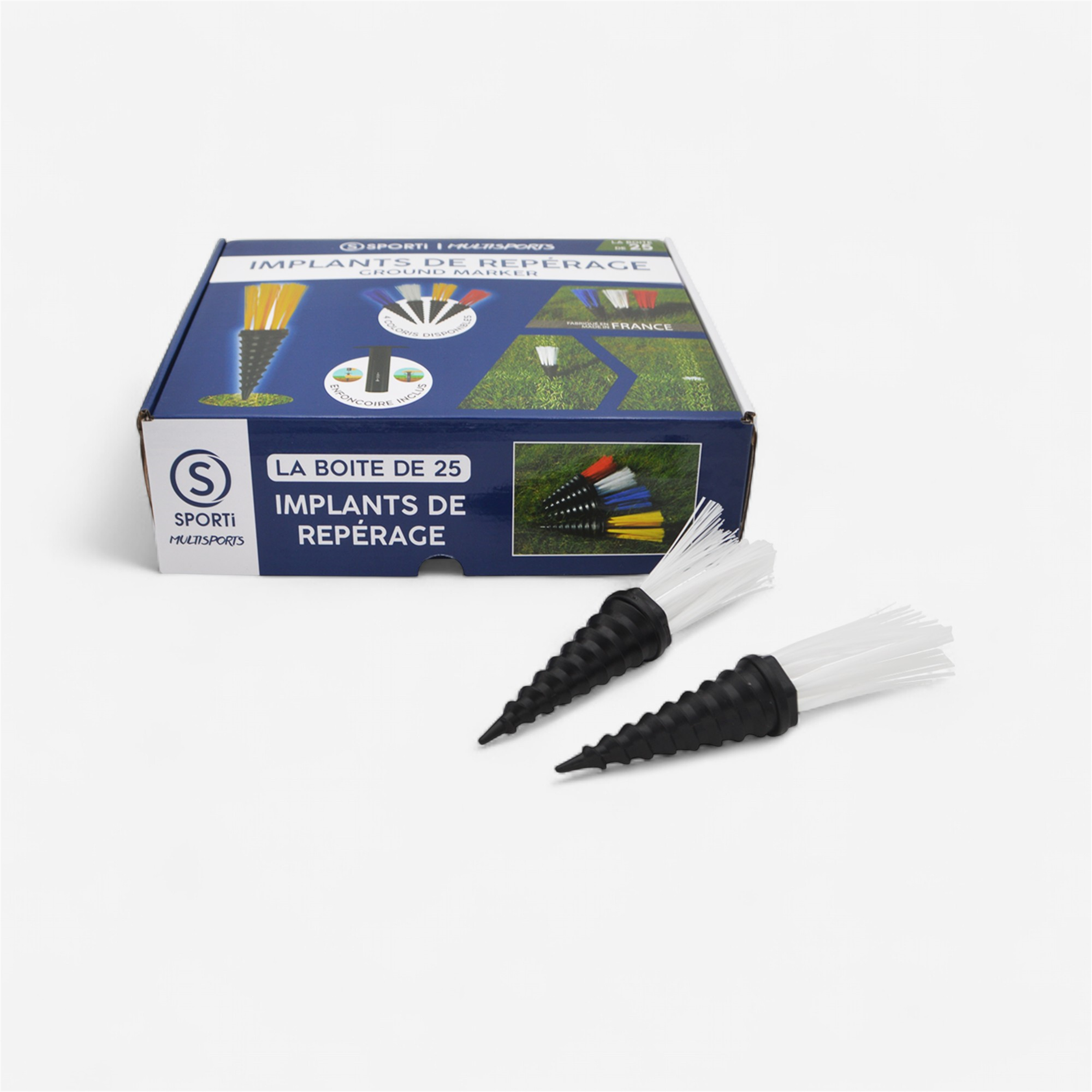 Kit de tracage 25 plifix® blanc - Matériel terrain - SPORTIFRANCE- Clubs - Entreprises - Collectivités - Associations