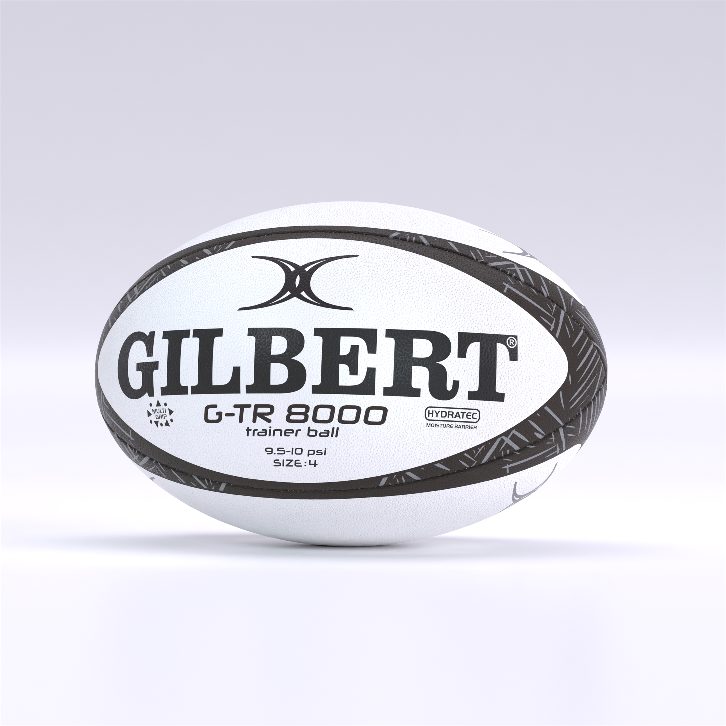 Ballon de rugby entraînement gilbert g-tr8000 noir taille 3 - Gilbert