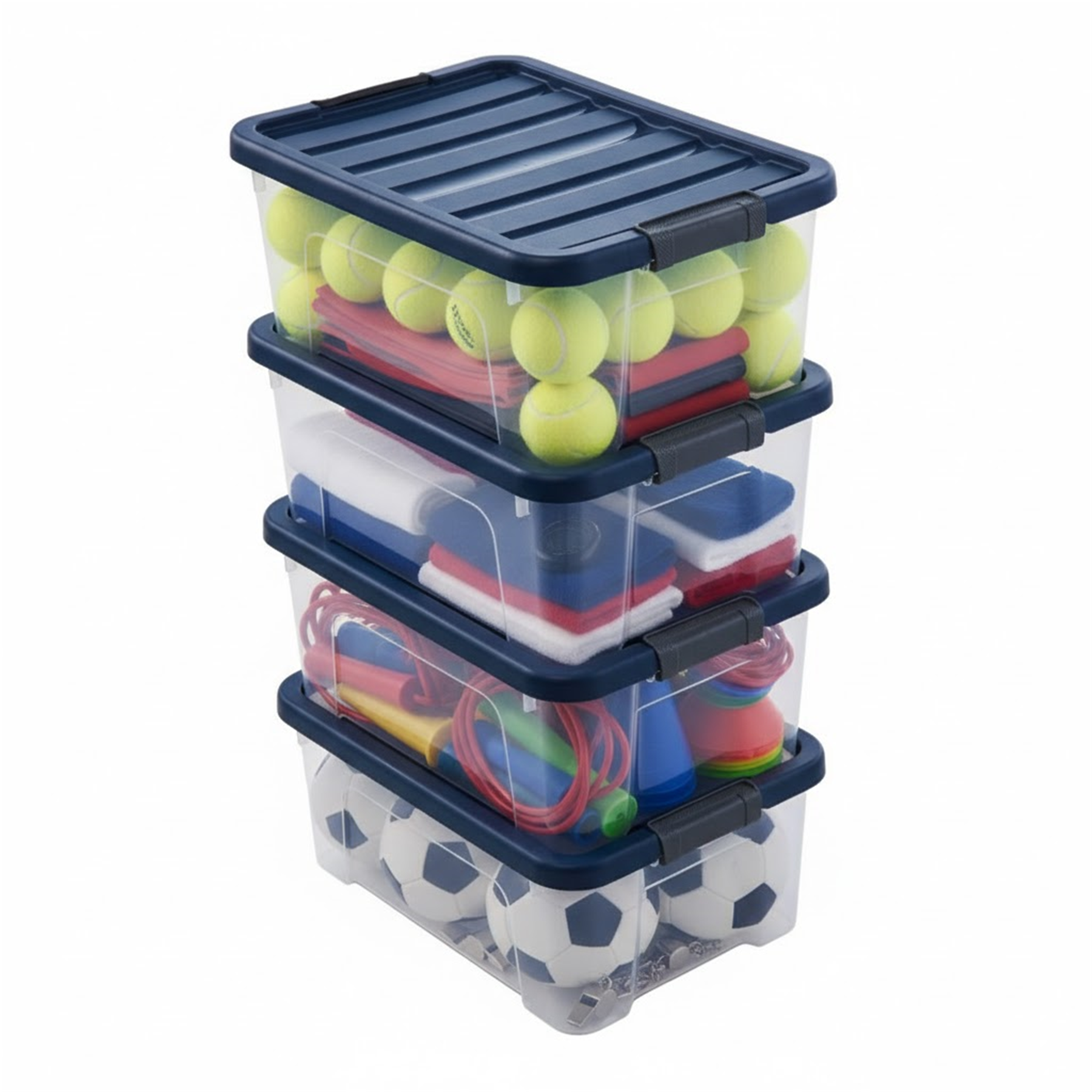 Boîtes Empilables Garage Maison PROFUN Lot De 4 Boîtes De Rangement Avec Couvercle - 3 L - Grande Boîte Boîtes Empilables Rangement Jouets Vêtements Boîtes Empilables Garage Maison PROFUN Lot De 4 Boîtes De Rangement Avec Couvercle - 3 L - Grande Boîte Boîtes Empilables Rangement Jouets Vêtements