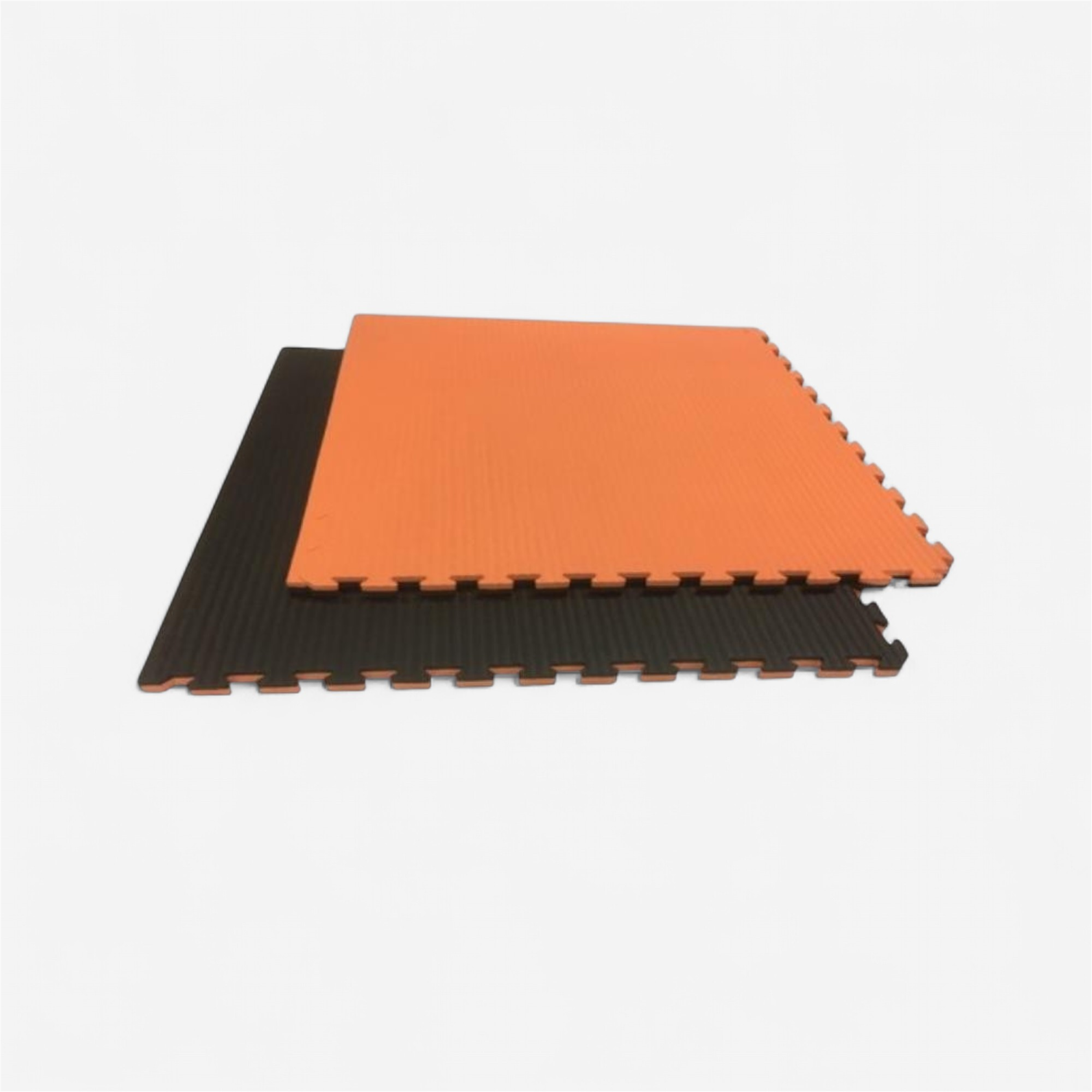 Lot de 10 tapis puzzles 2cm noir/orange - Karaté et Taekwondo - SPORTCOM- Clubs - Entreprises - Collectivités - Associations