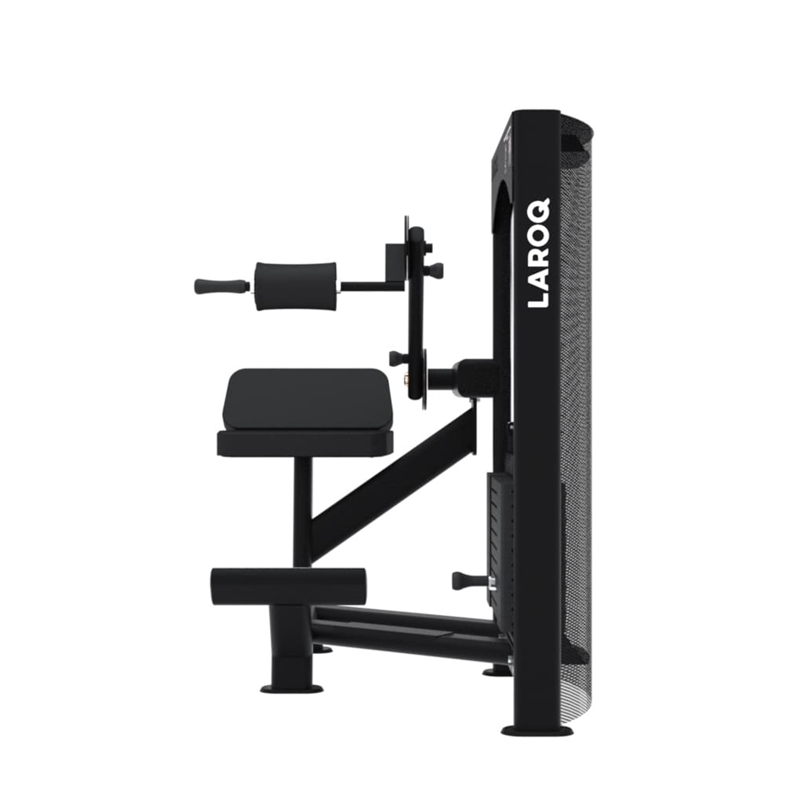 Machine abdominaux avec charge de 80kg - laroq nc39 noir - Appareils de Musculation - LAROQ- Clubs - Entreprises - Collectivités - Associations