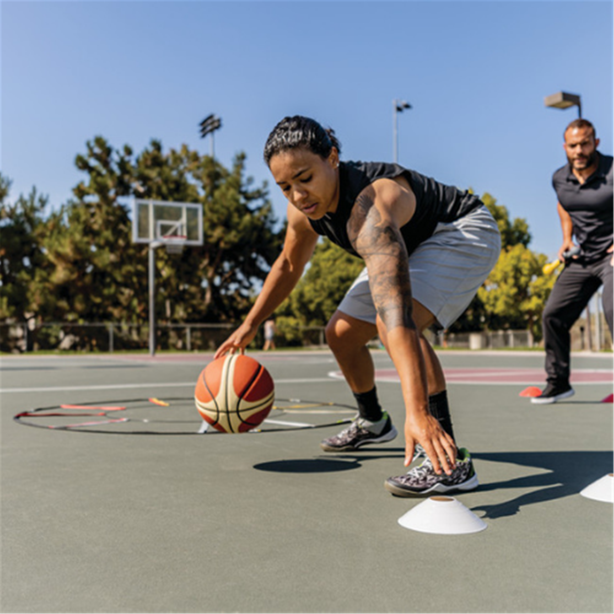 Échelle De Rythme 6 M + 12 Cônes + 4 Piquets – Entraînement Agilité Foot, Boxe, Tennis
