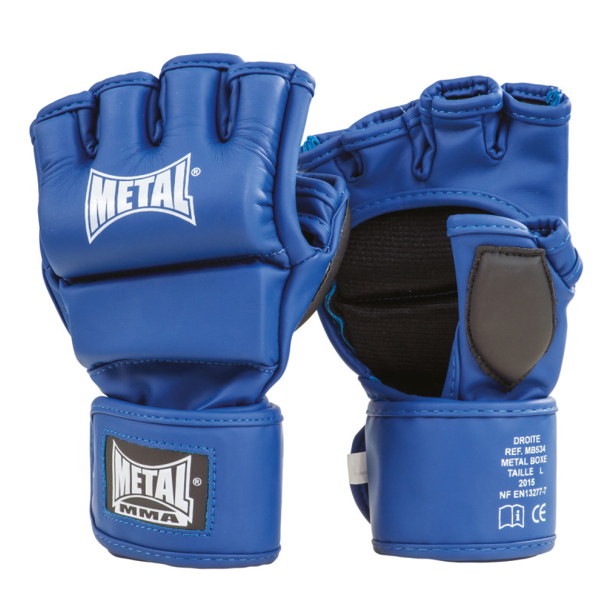 Gants mma bleu metalboxe - MMA - METAL BOXE- Clubs - Entreprises - Collectivités - Associations