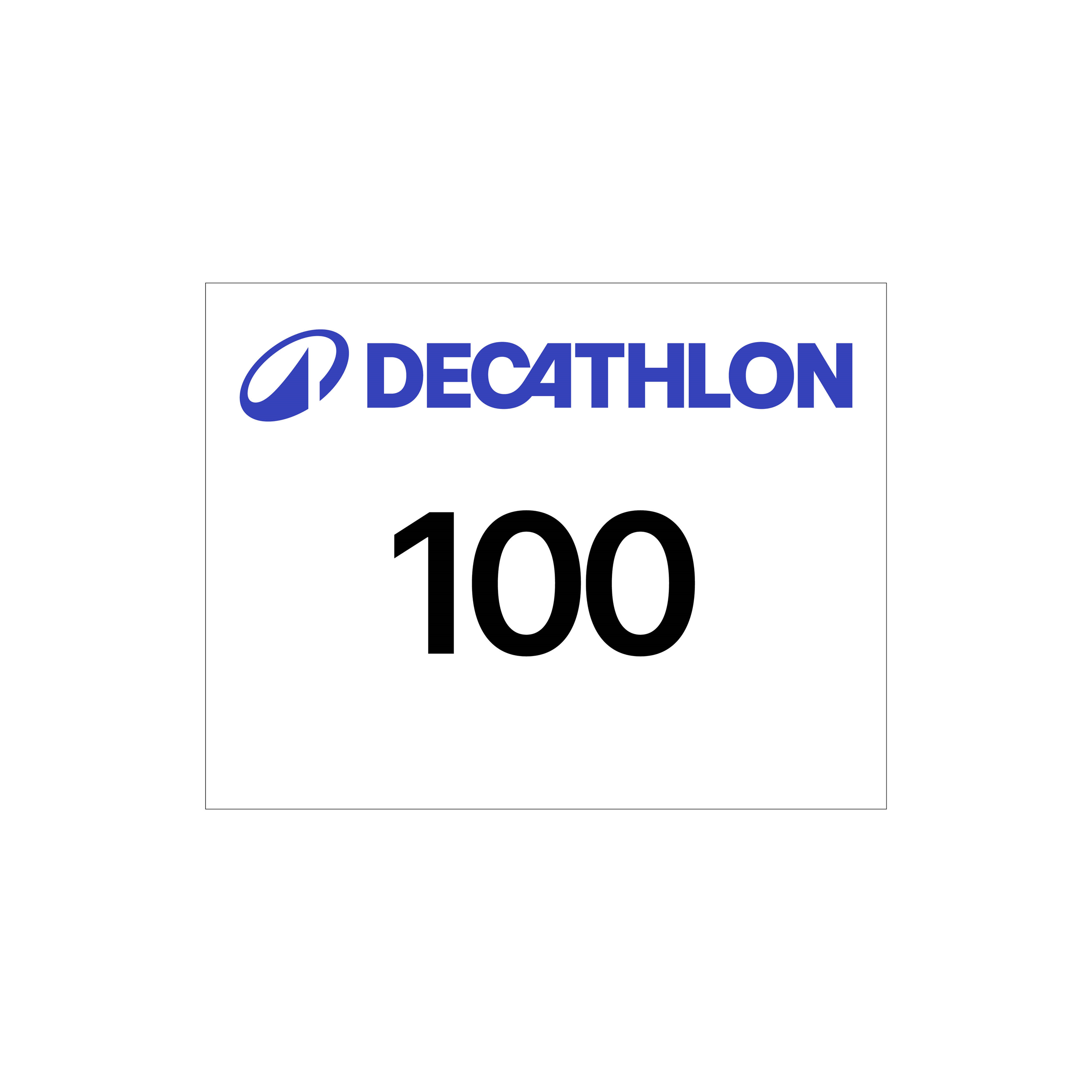 Dossards course à pied decathlon blanc 1-100 - Evenementiel - Decathlon- Clubs - Entreprises - Collectivités - Associations