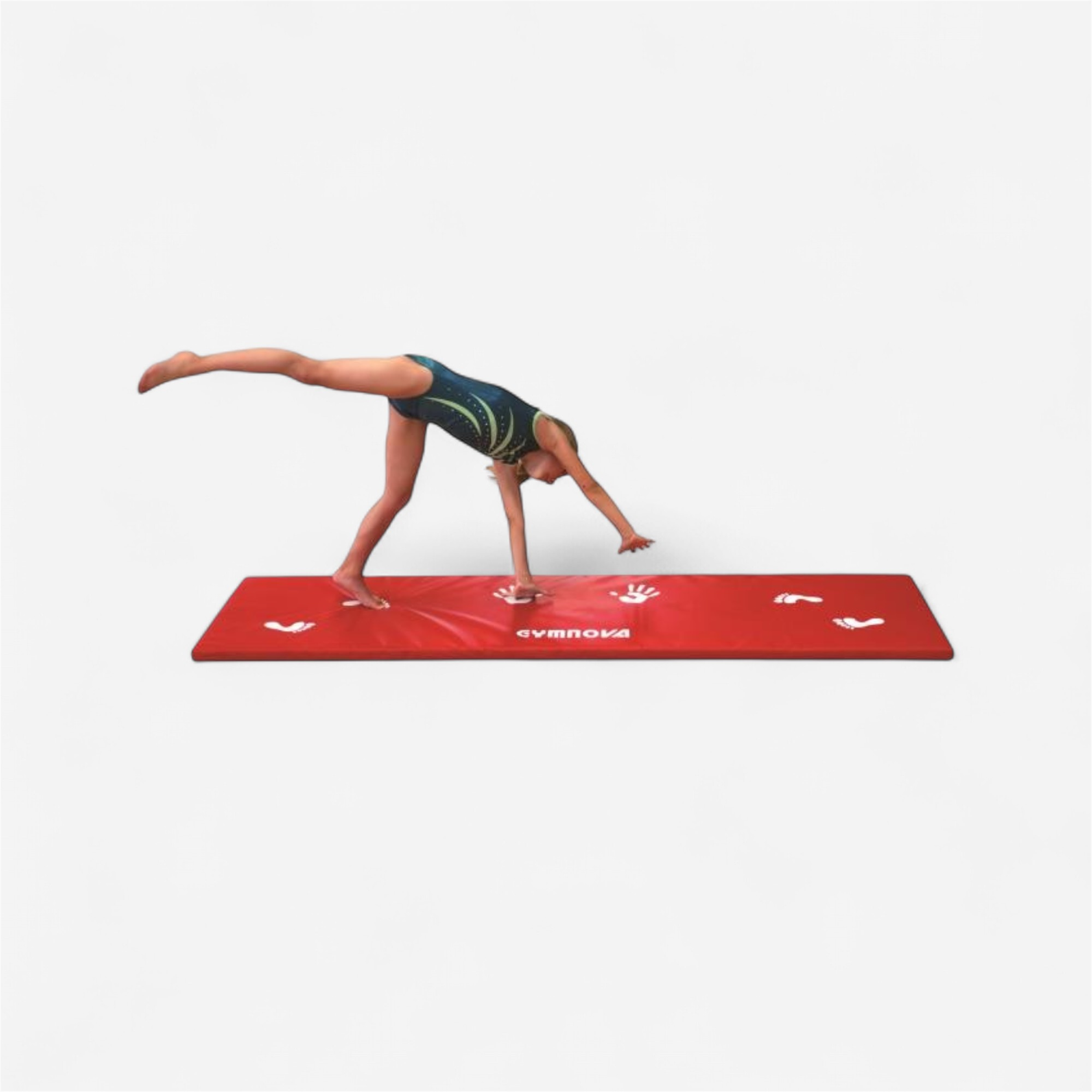 NiroSport – Tapis De Gym 200x100x8 Cm Rouge/jaune – Pliable, Antidérapant, Imperméable – Pour Yoga, Fitness, Judo, Protection – Fabriqué En Allemagne