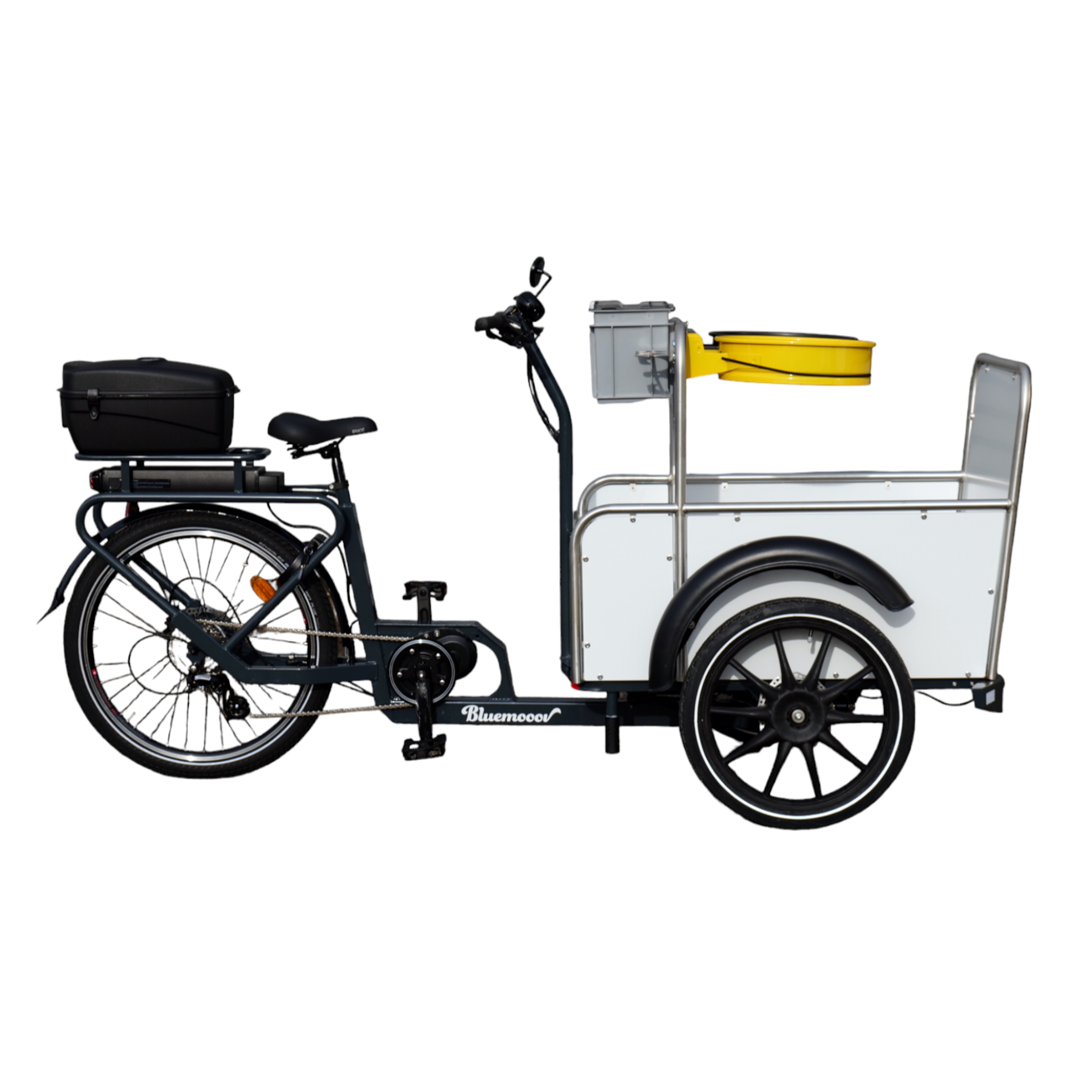 Vélo Cargo KETCH CLEEN électrique pour les clubs et collectivités