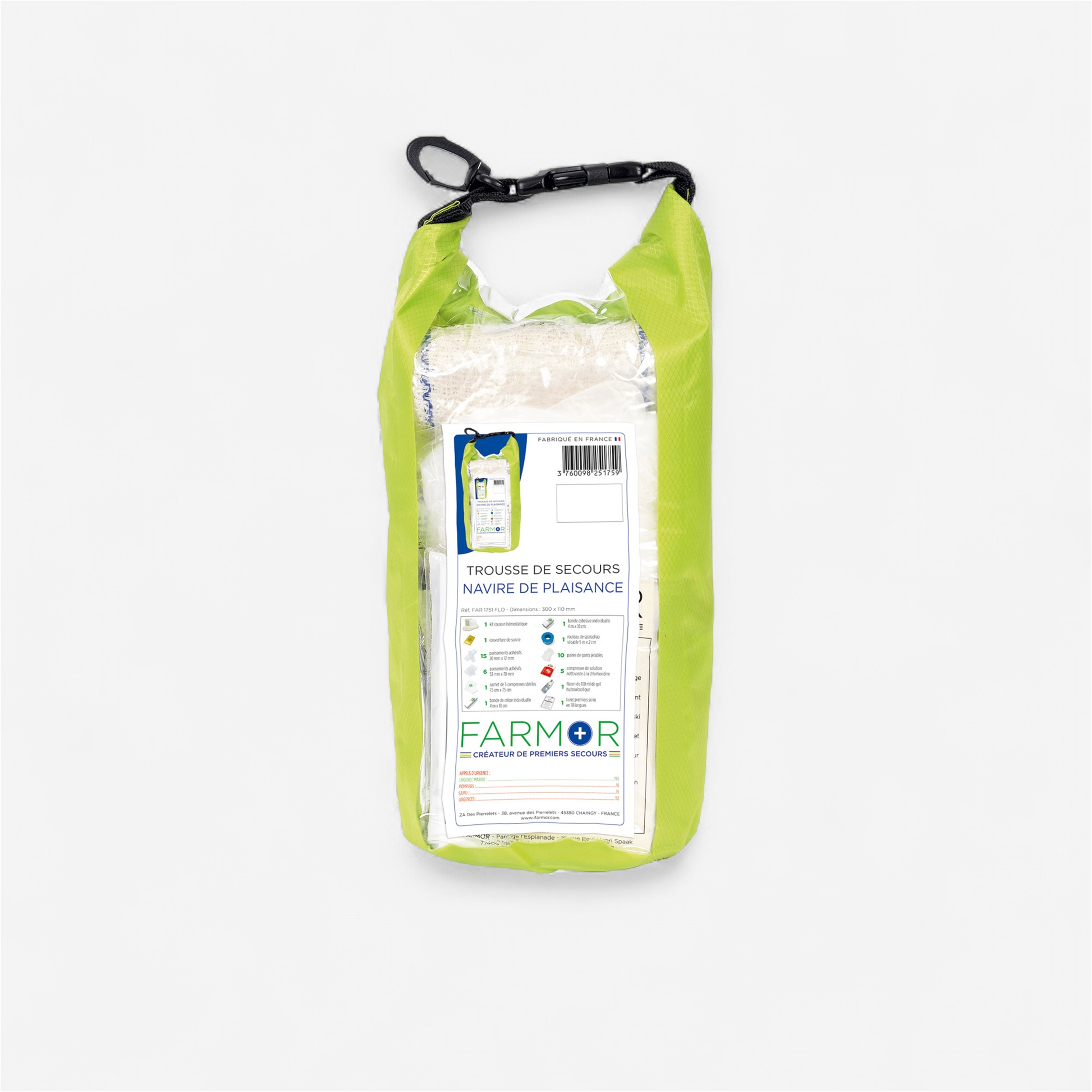 Trousse de secours navire de plaisance - Mobilité urbaine et outdoor - Camping et randonnée - FARMOR-Decathlon PRO - Clubs - Entreprises -