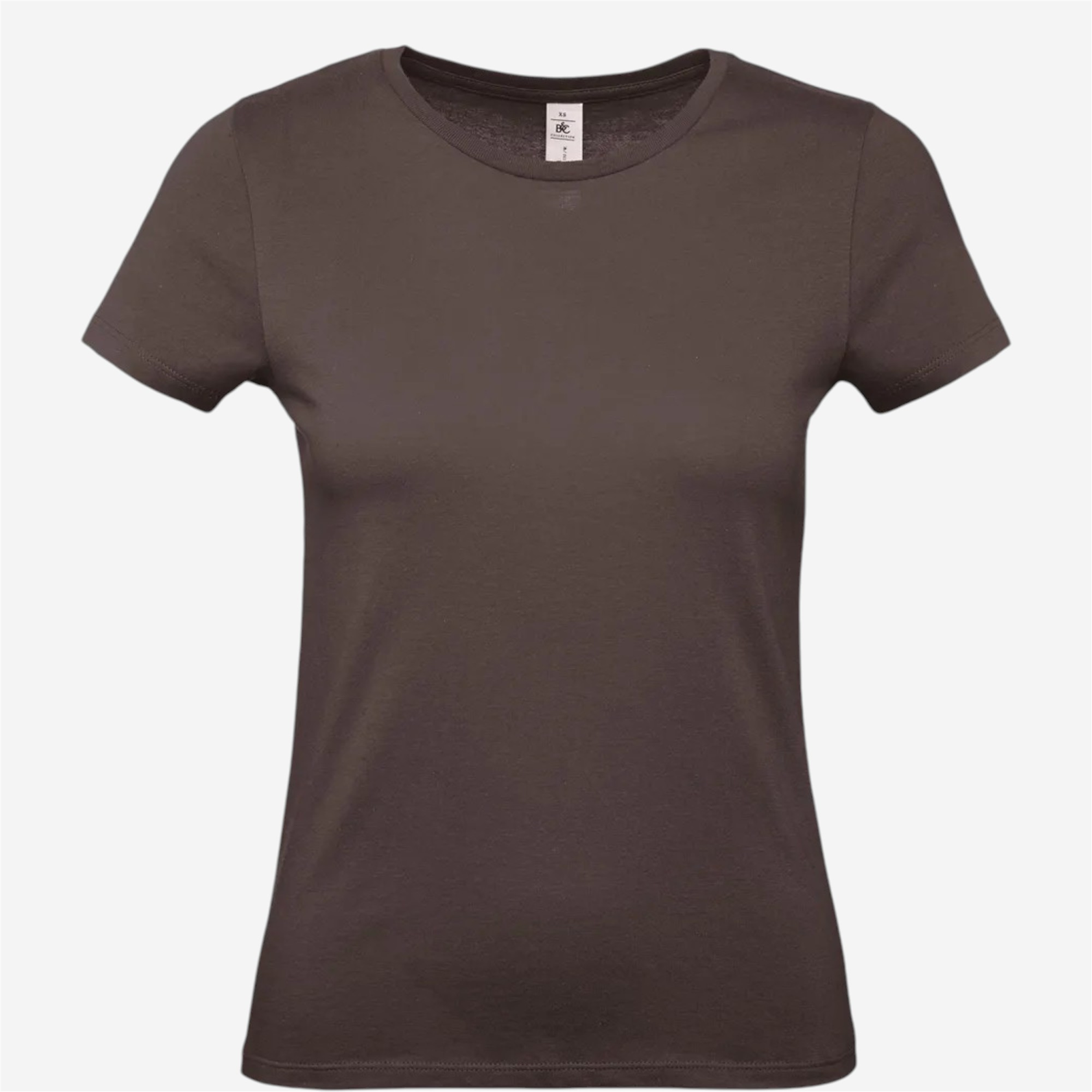 Tee shirt manches courtes femme b&c - 150 marron - Vêtements de sport et accessoires - Tee-shirts et polos - B&c-Decathlon PRO - Clubs - Entreprises -
