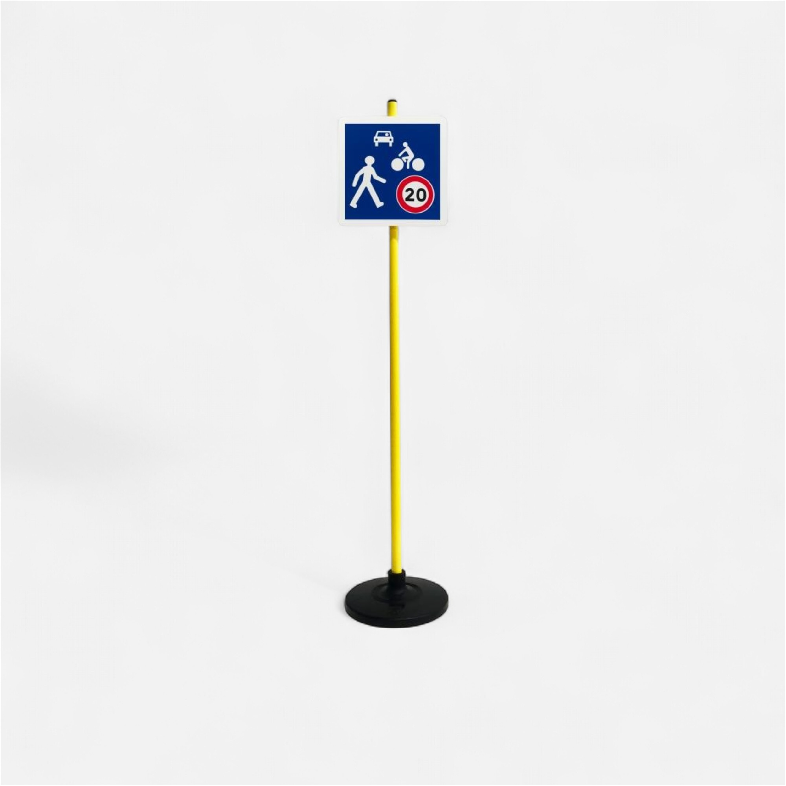 Panneau de signalisation indication entrée zone de rencontre - Vélos & Accessoires - IMAGE FIX- Clubs - Entreprises - Collectivités - Associations