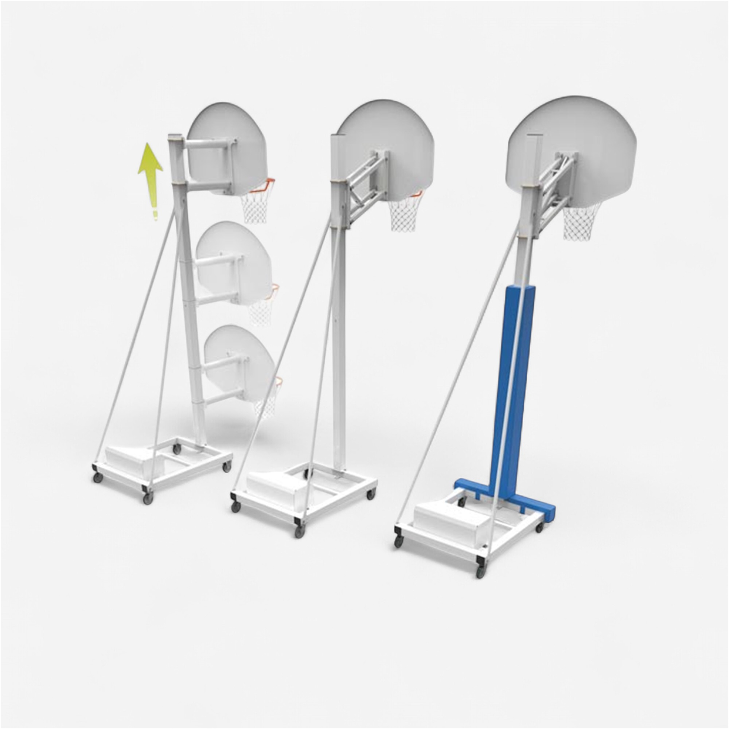 Panier de basket mobile hauteur fixe 2,60m - Basket-ball - METALUPLAST- Clubs - Entreprises - Collectivités - Associations