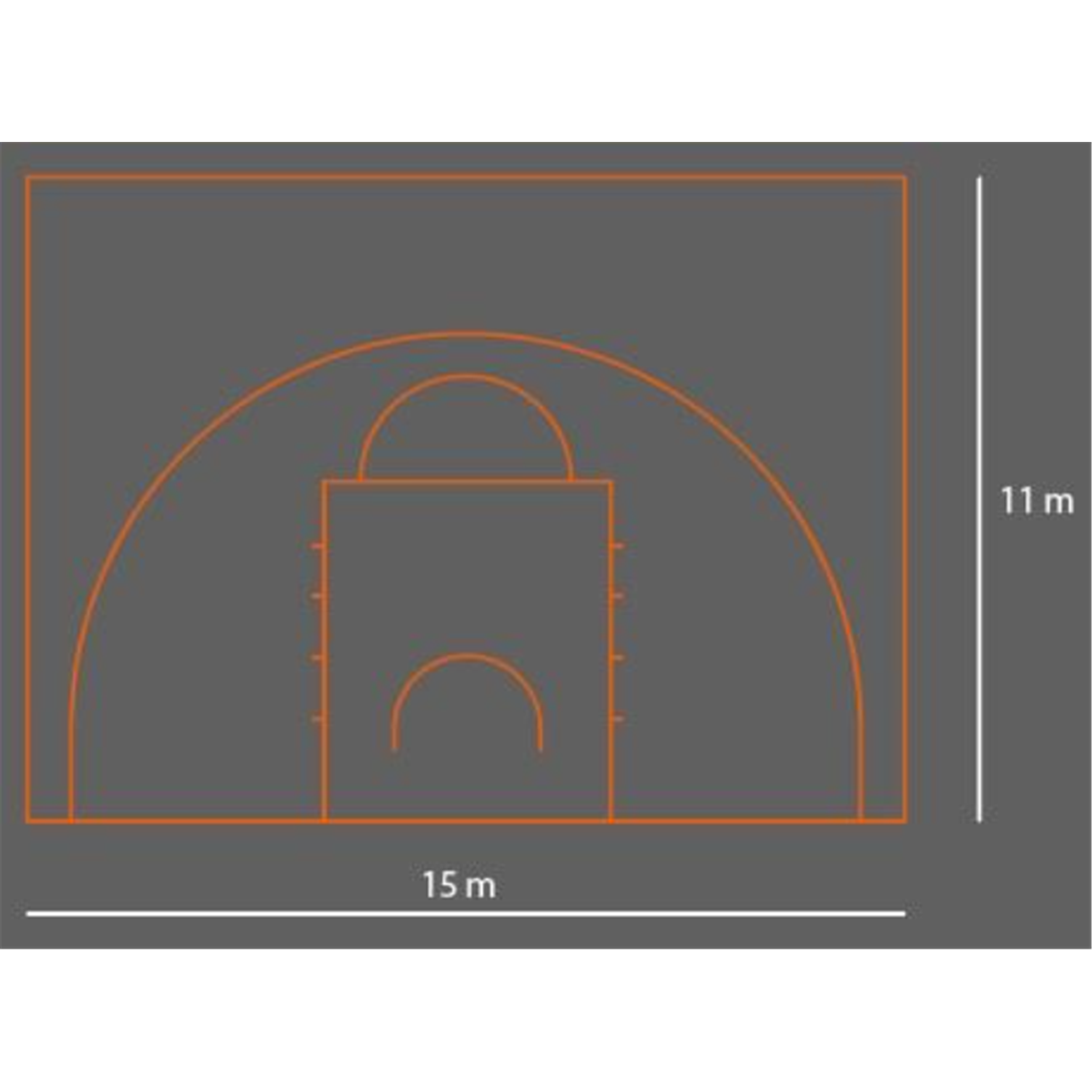 Terrain de basket 3*3, tc, 15*11