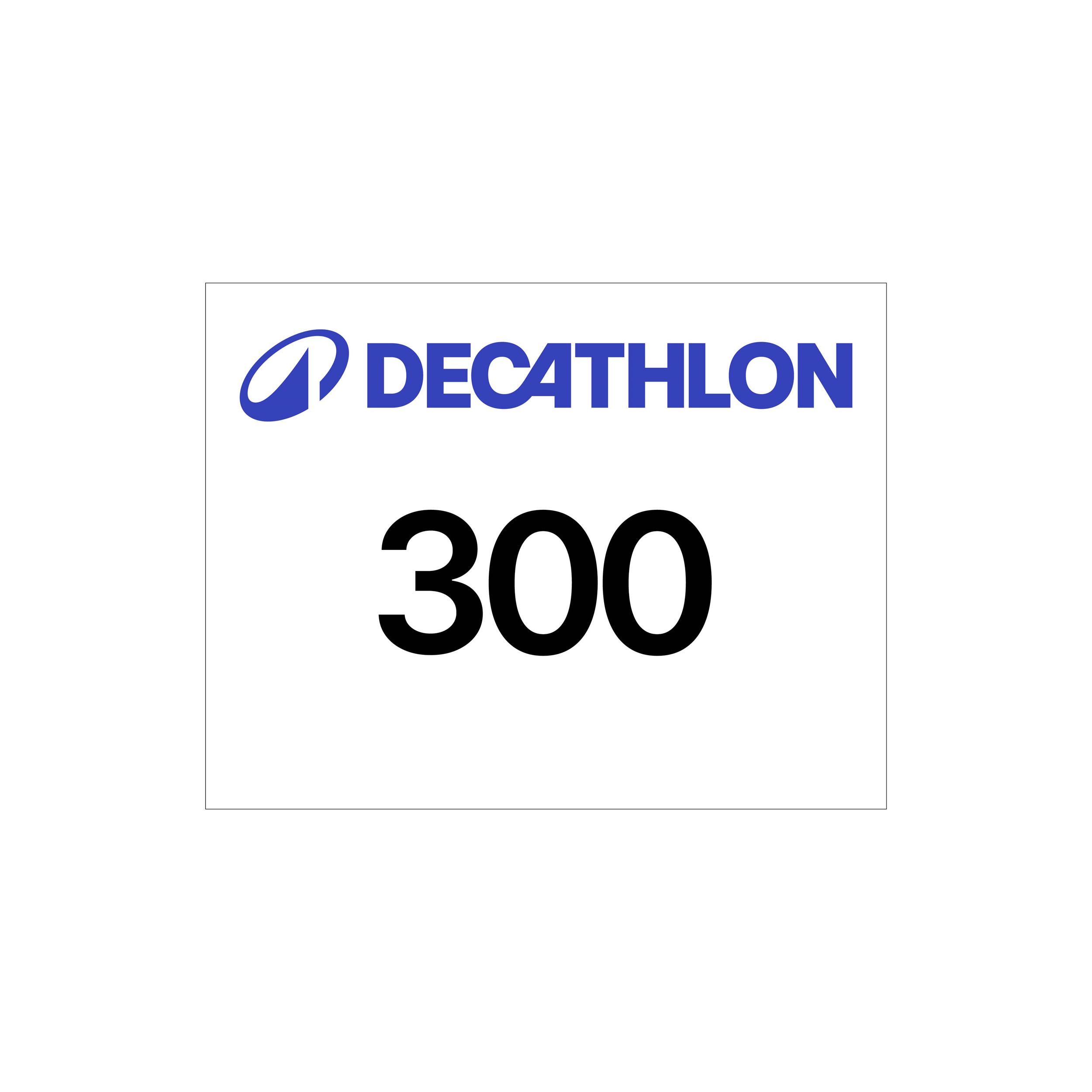 Dossards course à pied decathlon blanc 1-300 - Evenementiel - Decathlon- Clubs - Entreprises - Collectivités - Associations