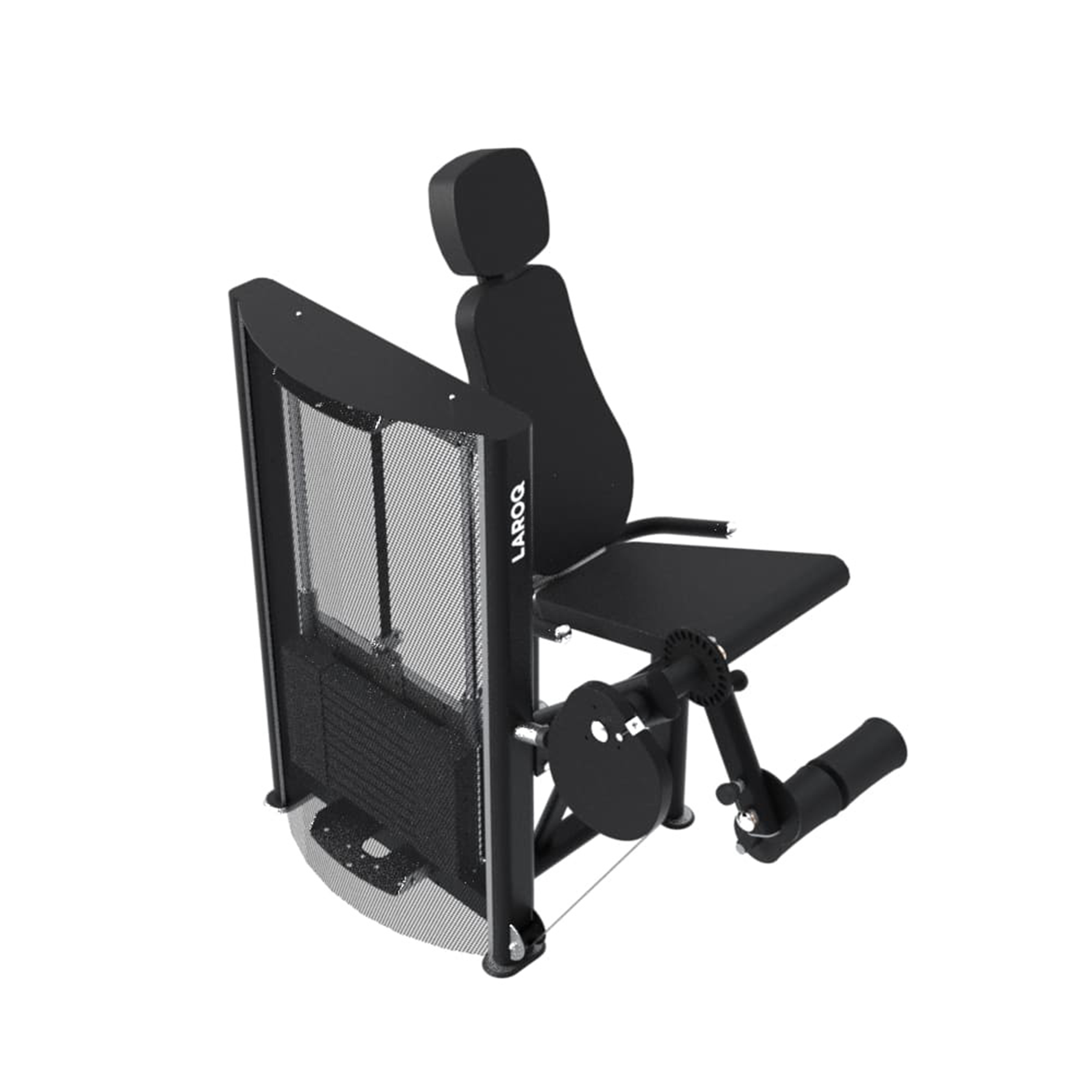Machine a quadriceps avec charge de 80 Kg Laroq NC14 noir pour les clubs et collectivites Decathlon Pro