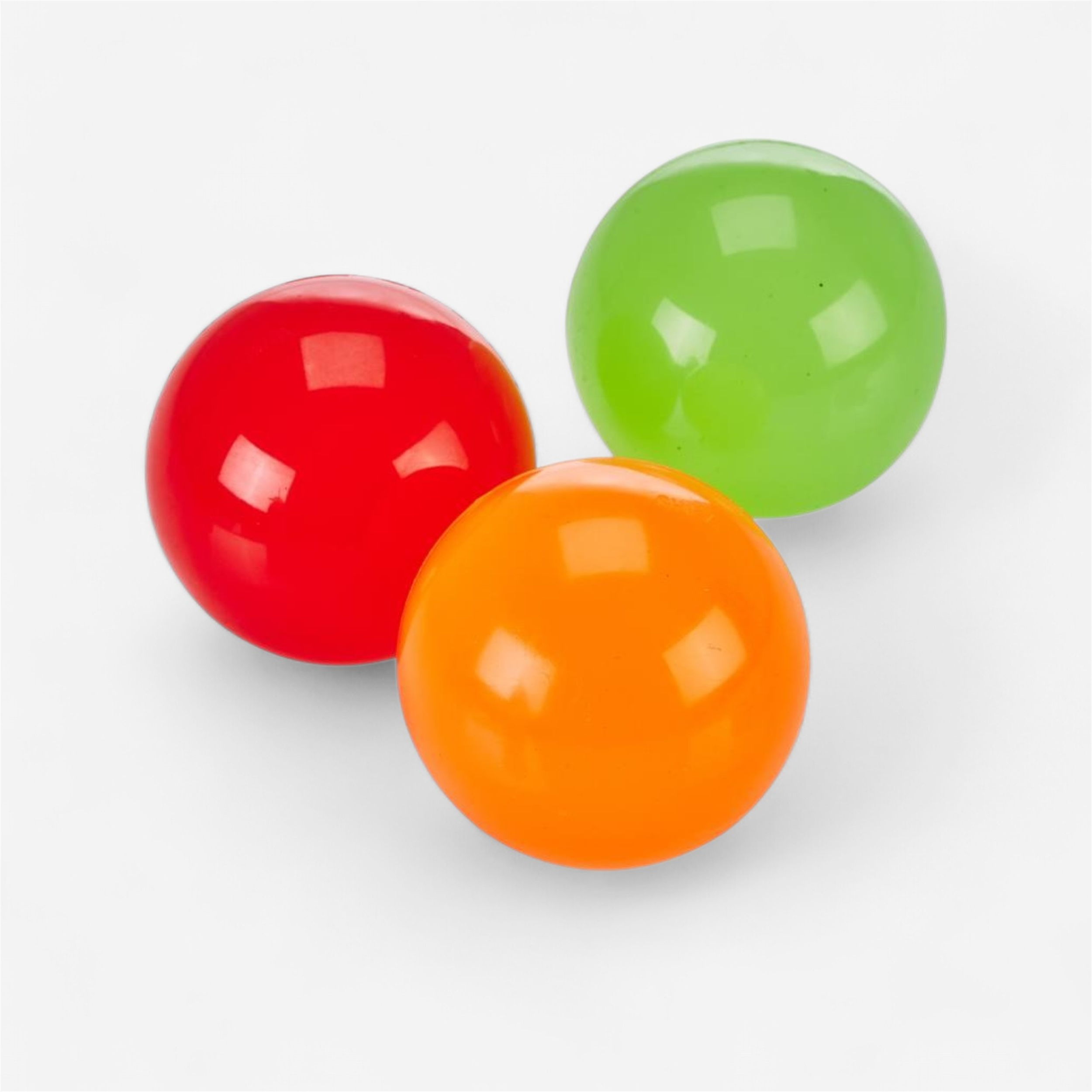 Lot de 3 balles rebonds - vert/rouge/orange - Gymnastique et sports artistiques - Cirque et jonglage - ROTOTECH-PLASTICO-Decathlon PRO - Clubs -