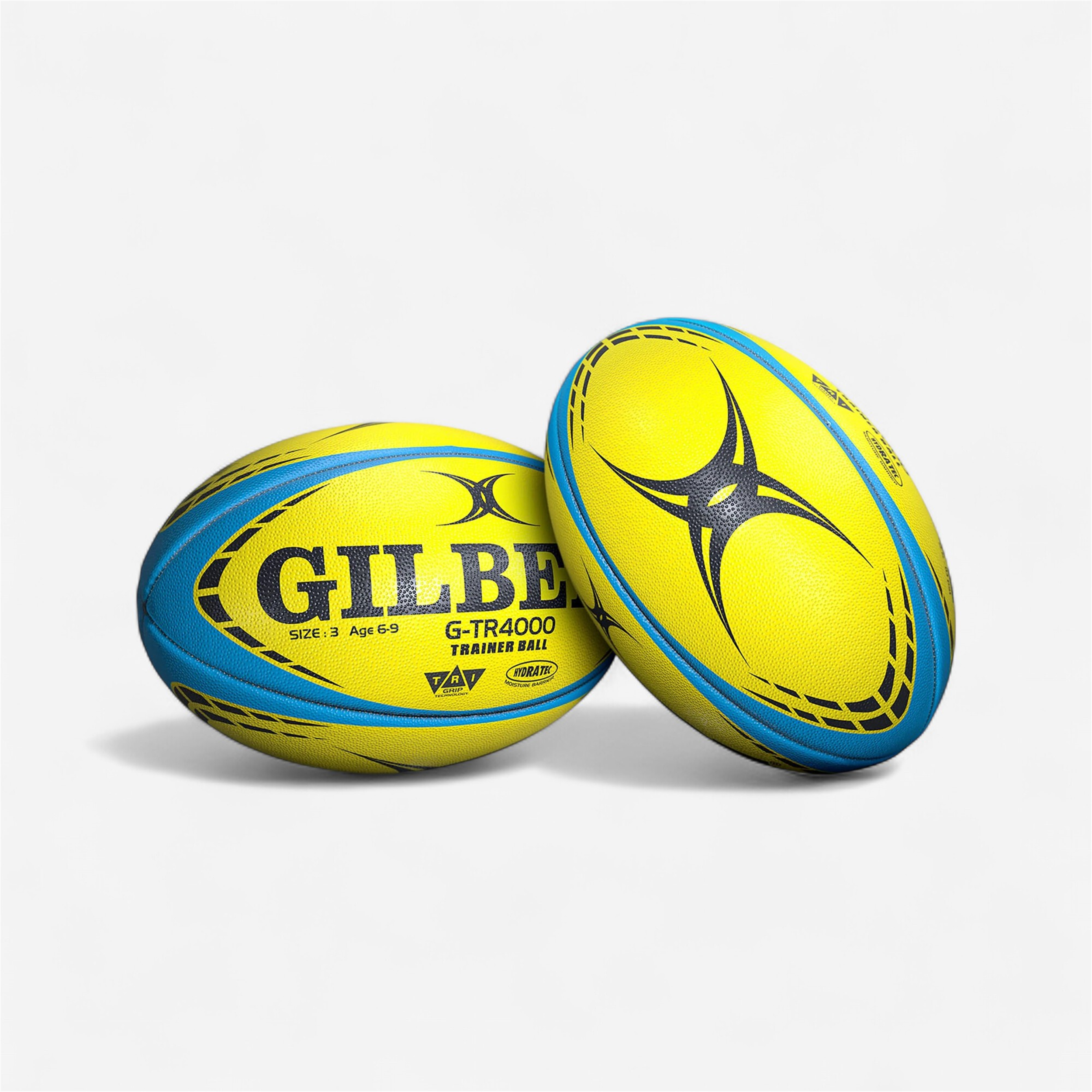 Ballon de rugby rugby gilbert - gtr4000 bleu / jaune - taille 3 - Sports Collectifs - Rugby - GILBERT-Decathlon PRO - Clubs - Entreprises -