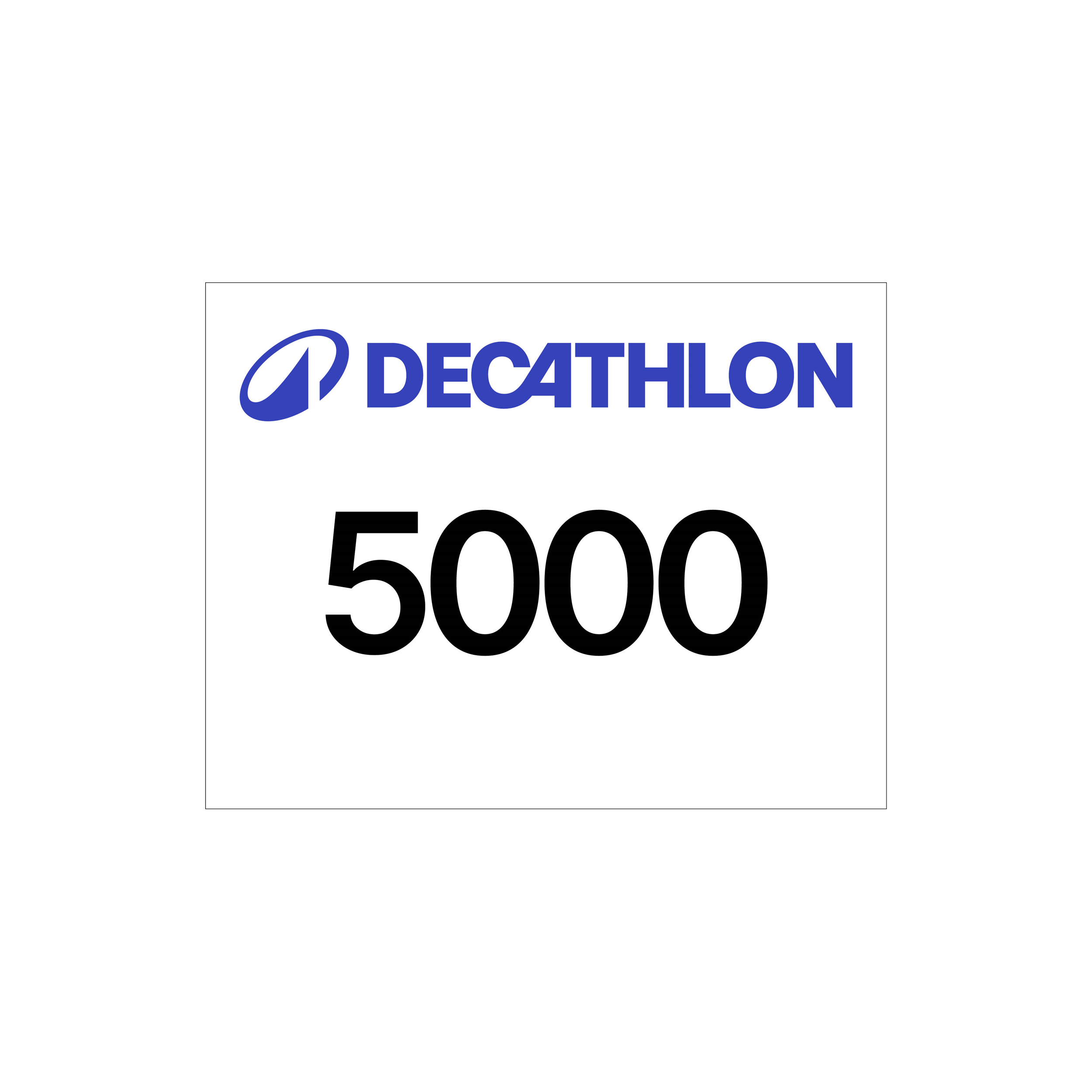 Dossards course à pied decathlon blanc 1-5000 - Evenementiel - Decathlon- Clubs - Entreprises - Collectivités - Associations