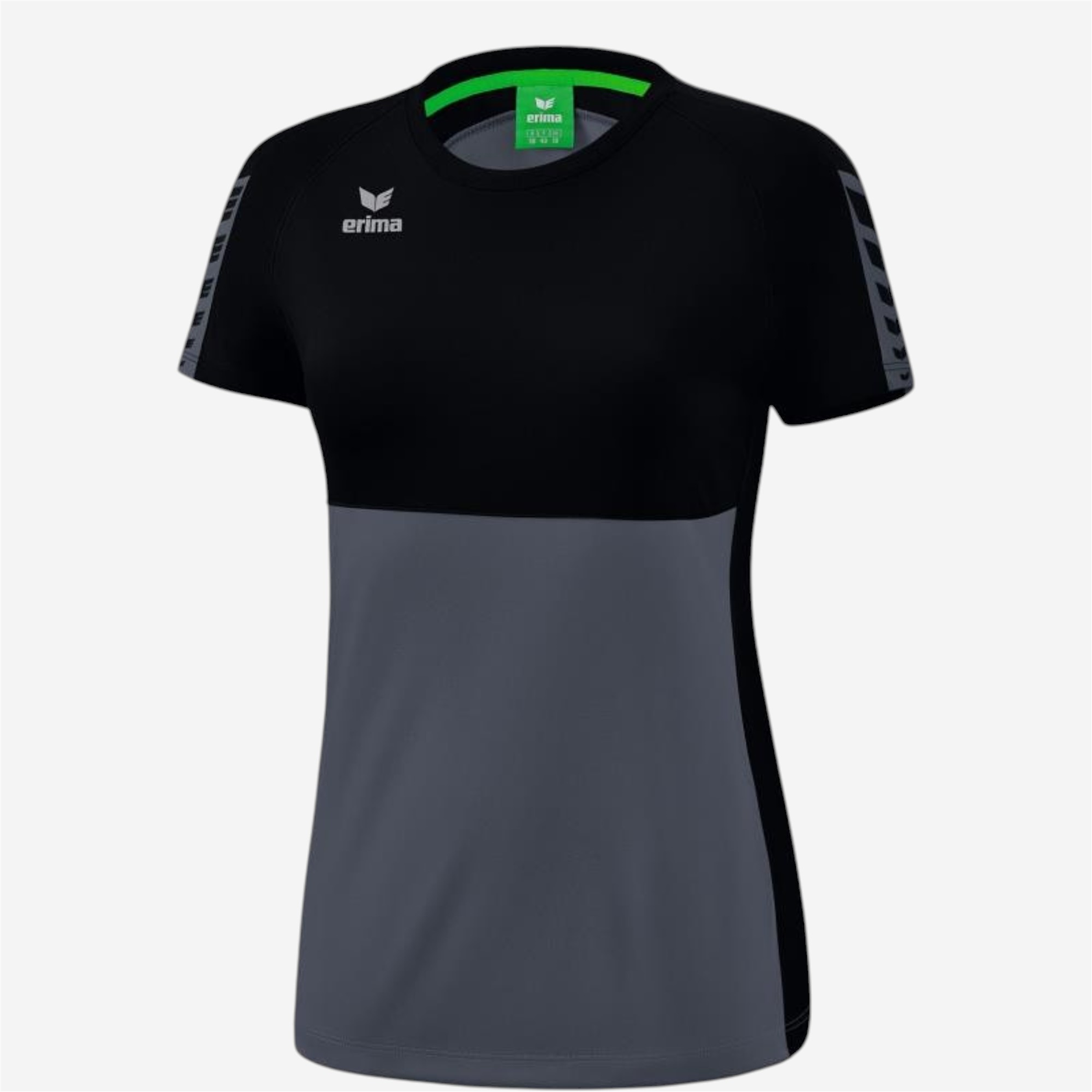 Maillot manches courtes erima femme - gris/noir - Sports Collectifs - Handball - ERIMA-Decathlon PRO - Clubs - Entreprises - Collectivités -