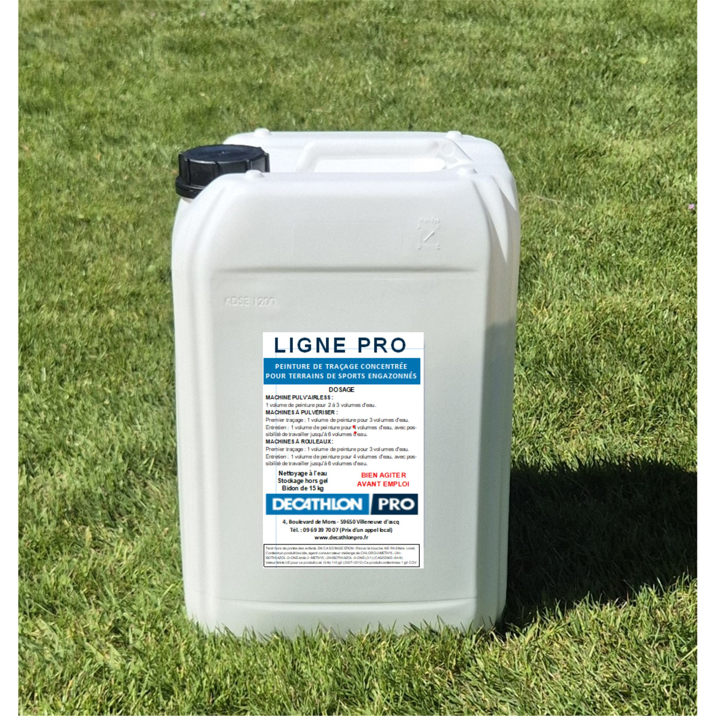 Bidon peinture traçage terrain fbd 15 kg - pro blanc - - - FBD-Decathlon PRO - Clubs - Entreprises - Collectivités - Associations