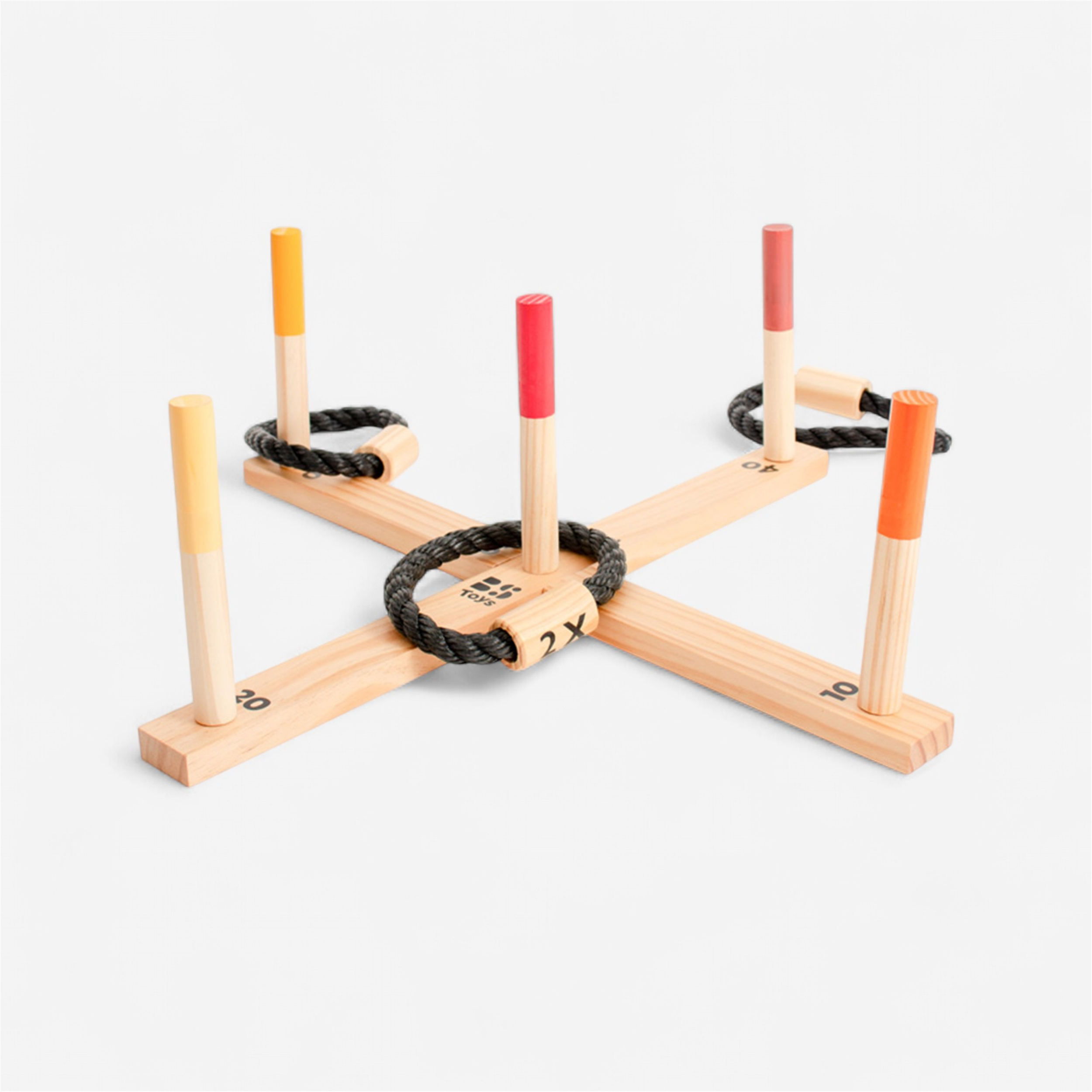 Mapille 35 Pièces Ensemble Jeu Lancer Anneaux Extérieur - Course Oeufs Cuillère, Jeux Plein Air Enfants Adultes