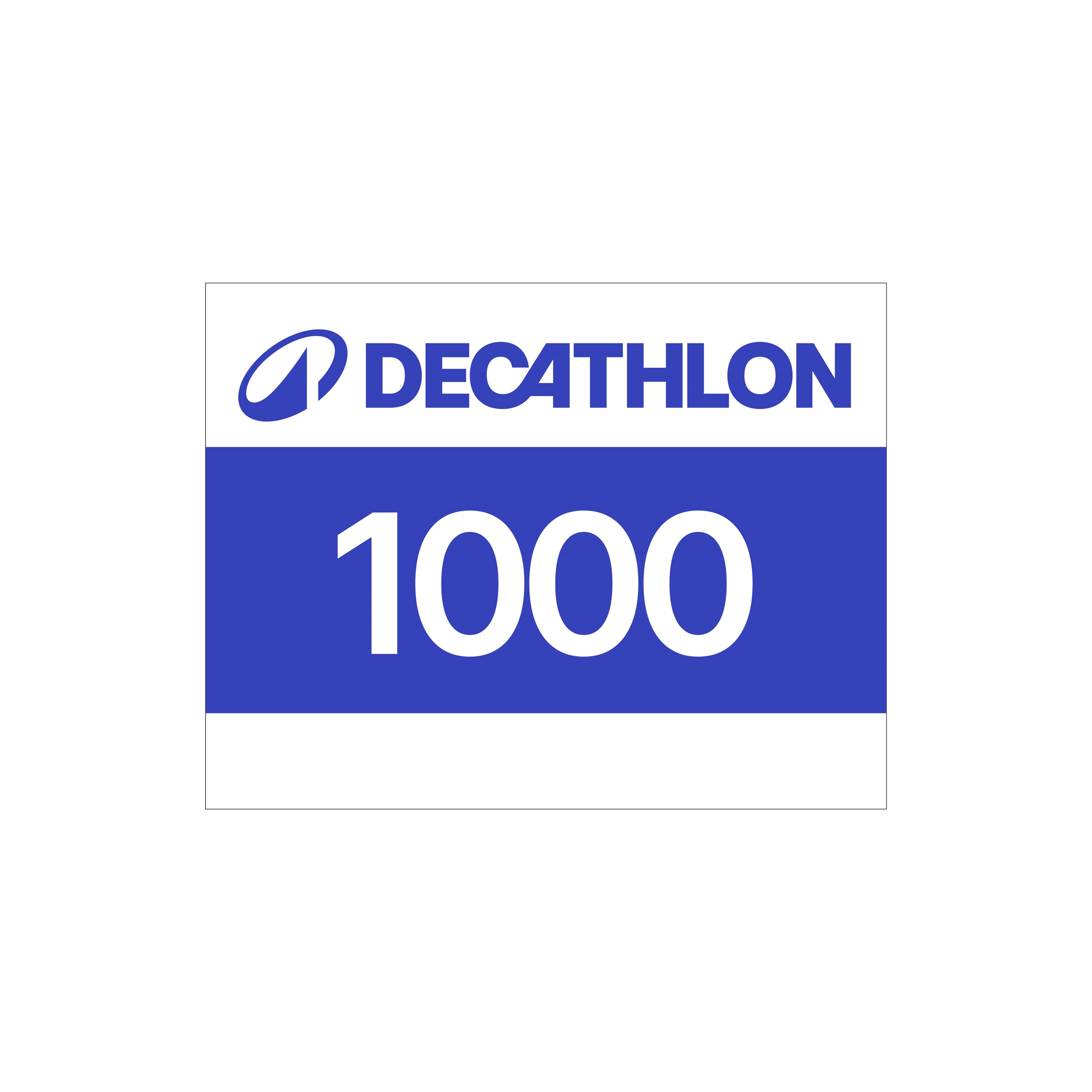 Dossards course à pied decathlon bleu 1-1000 - Evenementiel - Decathlon- Clubs - Entreprises - Collectivités - Associations