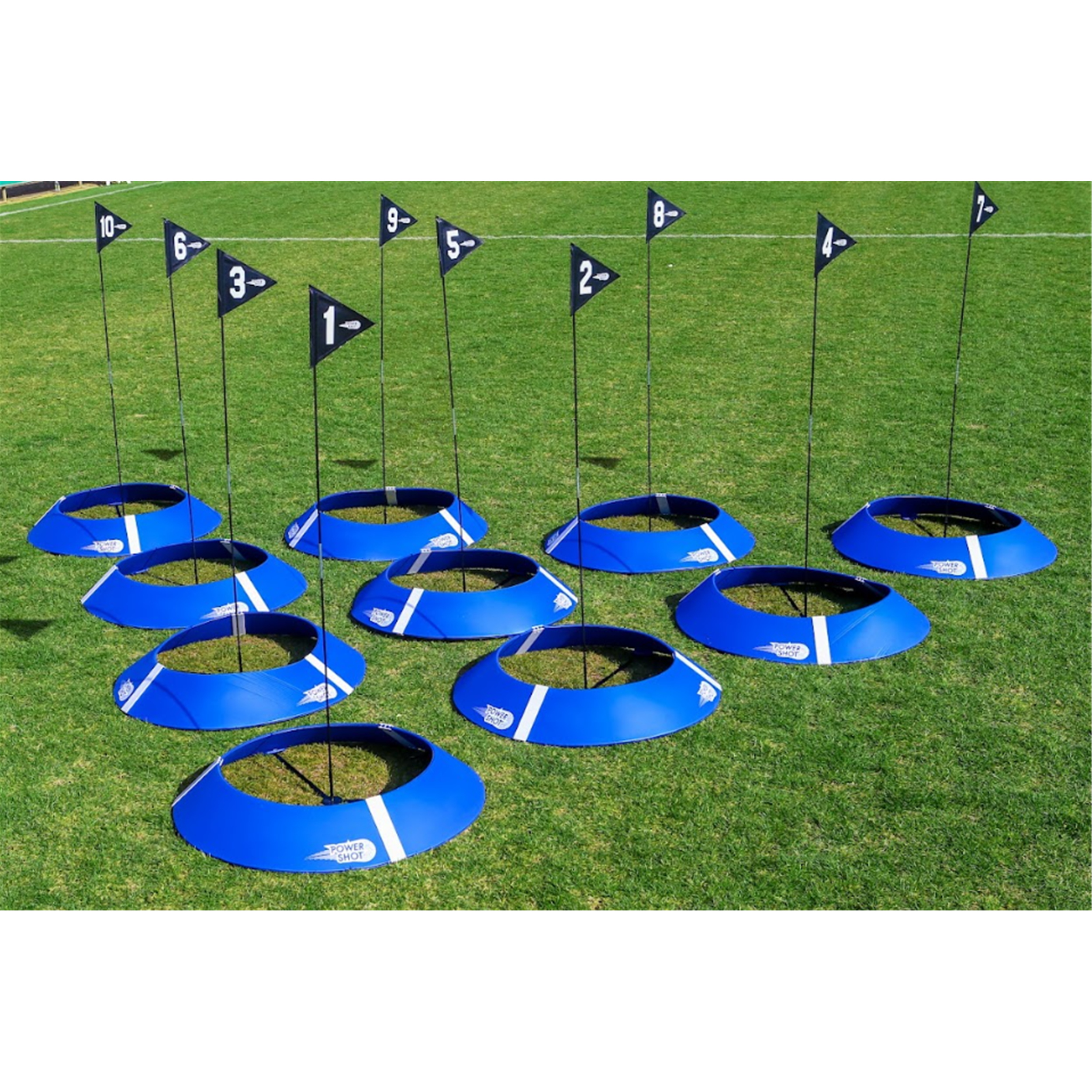 Kit 10 cibles foot golf - Football - Powershot- Clubs - Entreprises - Collectivités - Associations
