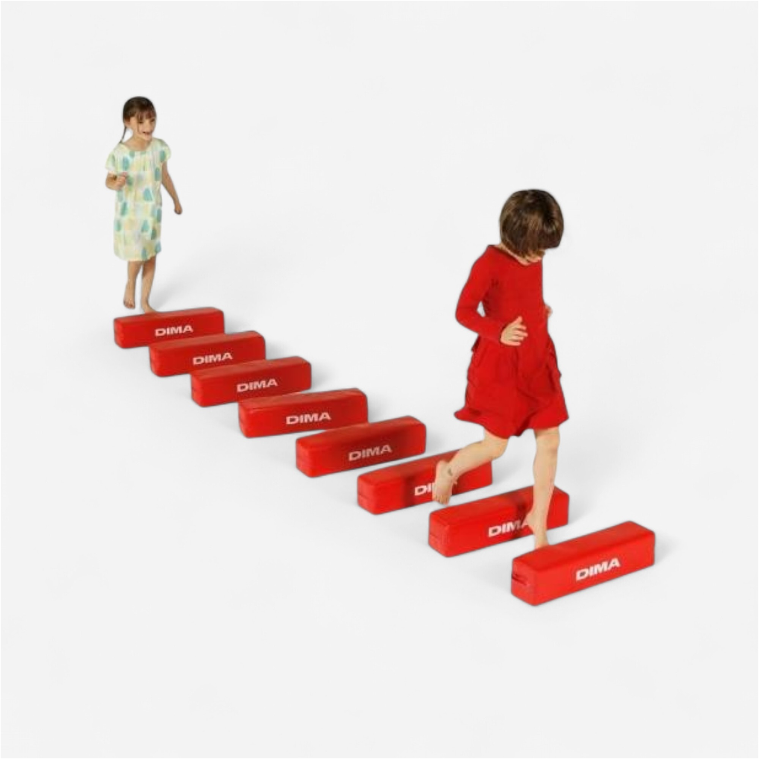 Lot de 8 mini obstacles mousse dima - Baby gym - Dimasport- Clubs - Entreprises - Collectivités - Associations