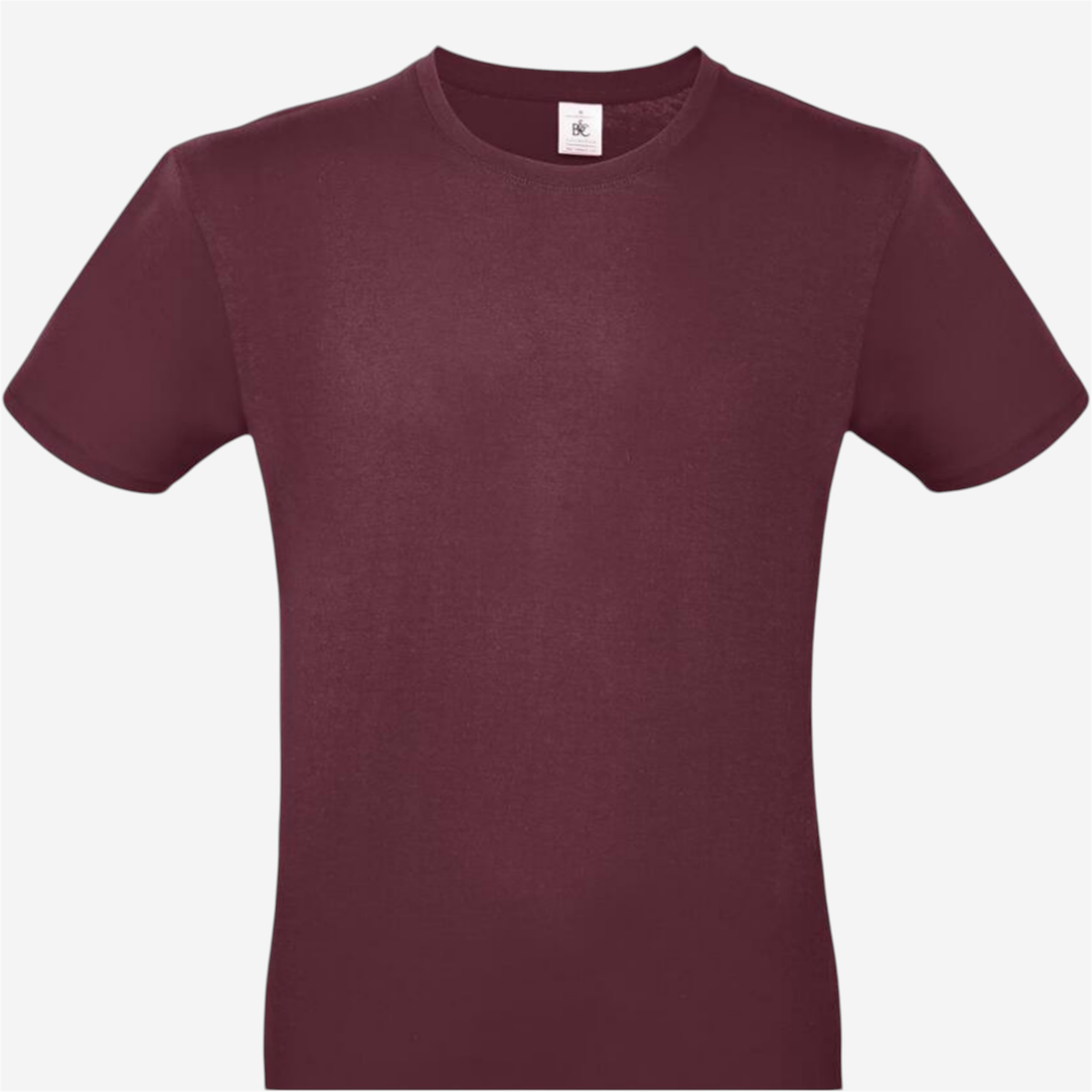 Tee shirt manches courtes mixte b&c - 150 bordeaux - Vêtements de sport et accessoires - Tee-shirts et polos - B&c-Decathlon PRO - Clubs - Entreprises