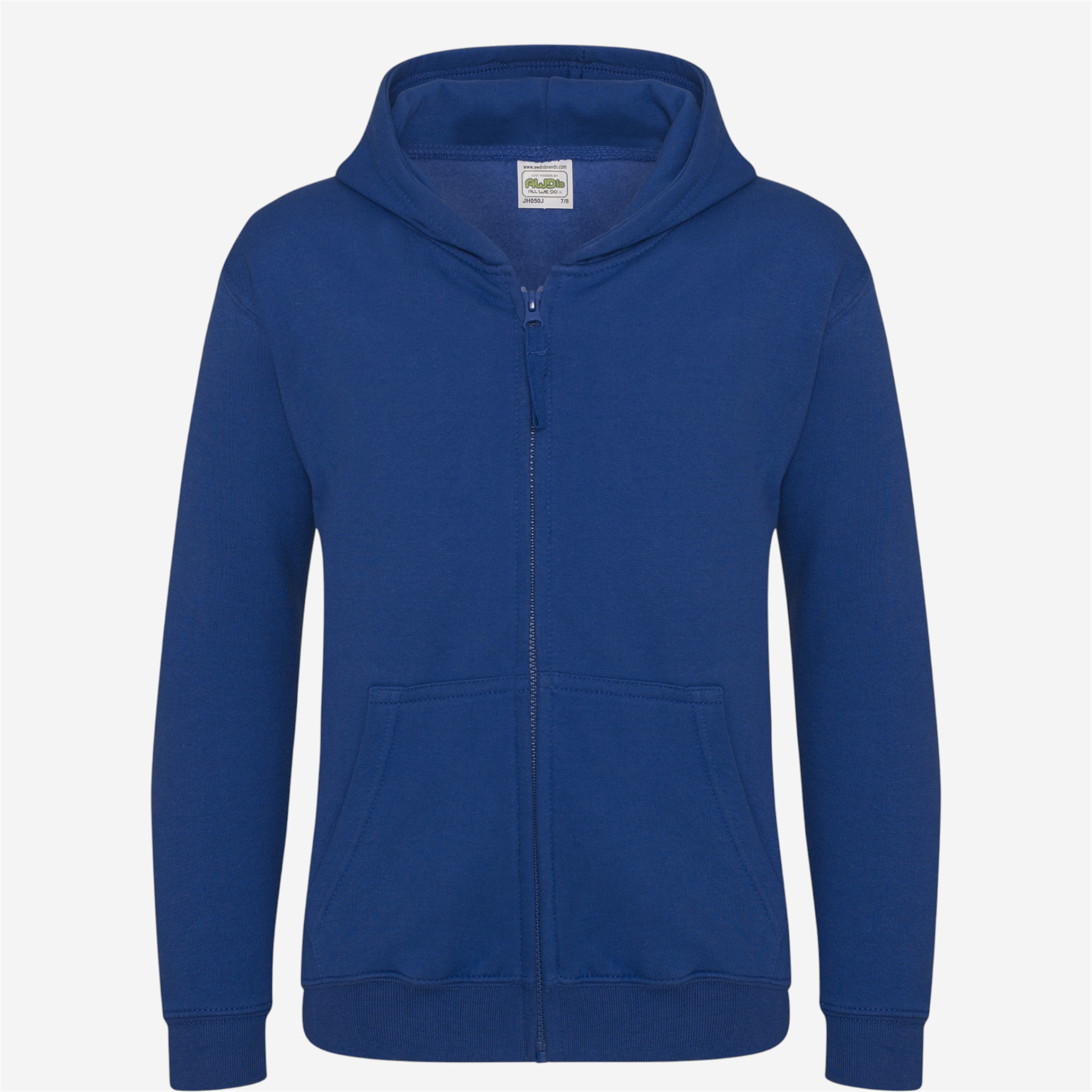 Veste zippee club junior bleu roy - Vêtements de sport et accessoires - Tenues de joueurs - JUST HOODS-Decathlon PRO - Clubs - Entreprises -