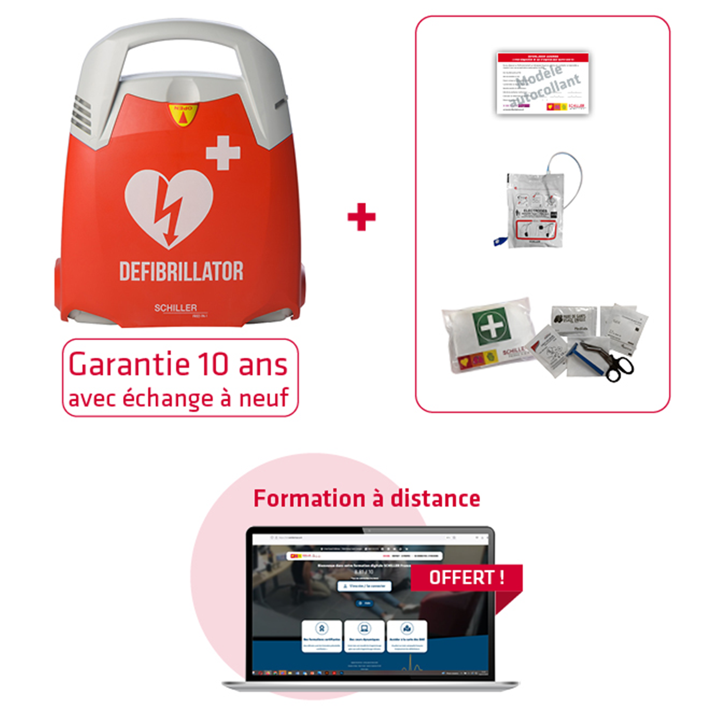 Pack espace publique mobil dae fred pa-1 - Santé - SCHILLER- Clubs - Entreprises - Collectivités - Associations