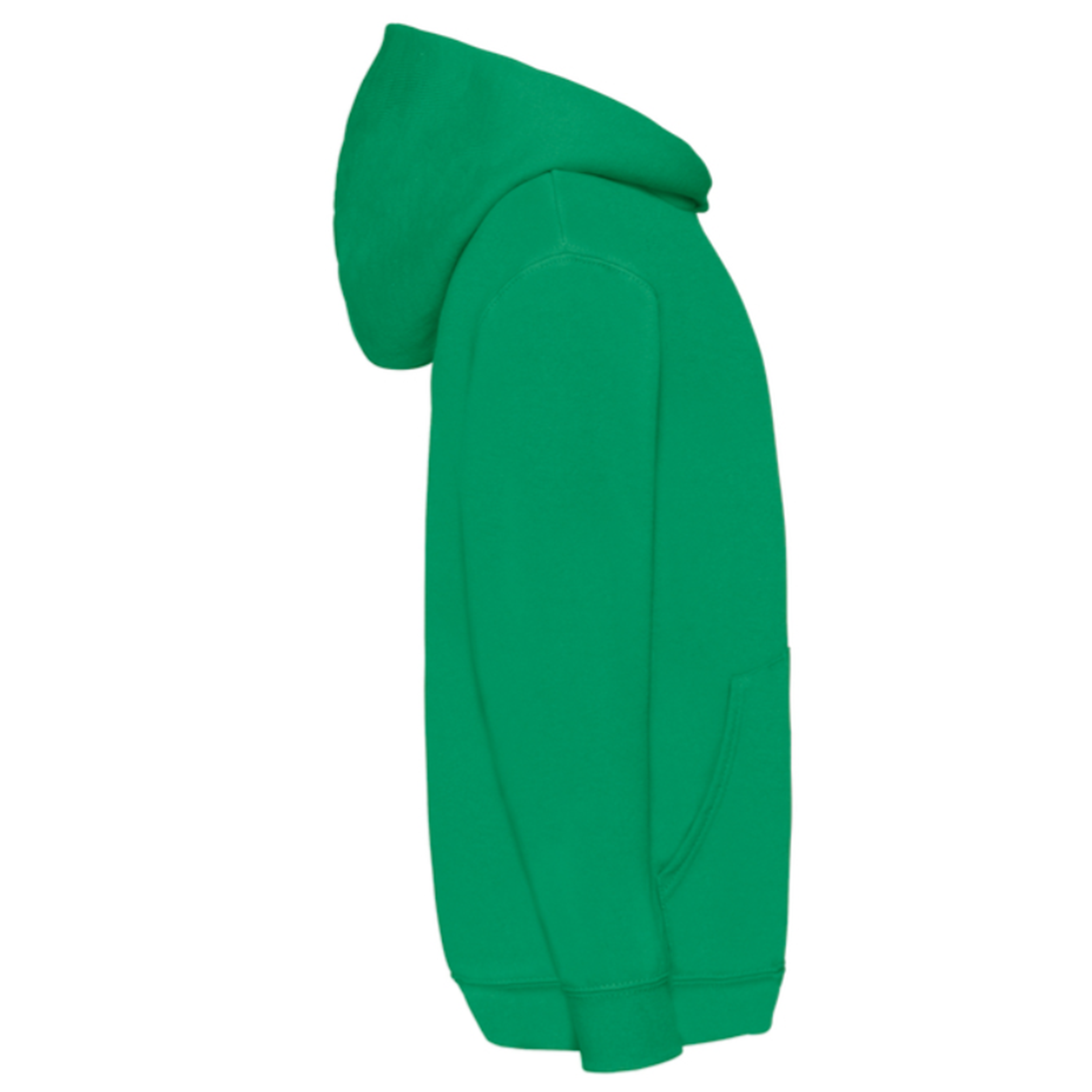 Sweat Capuche Sport Garçon Vert Sapin 10 Ans - Zippé Avec Poches Et Motif Graphique