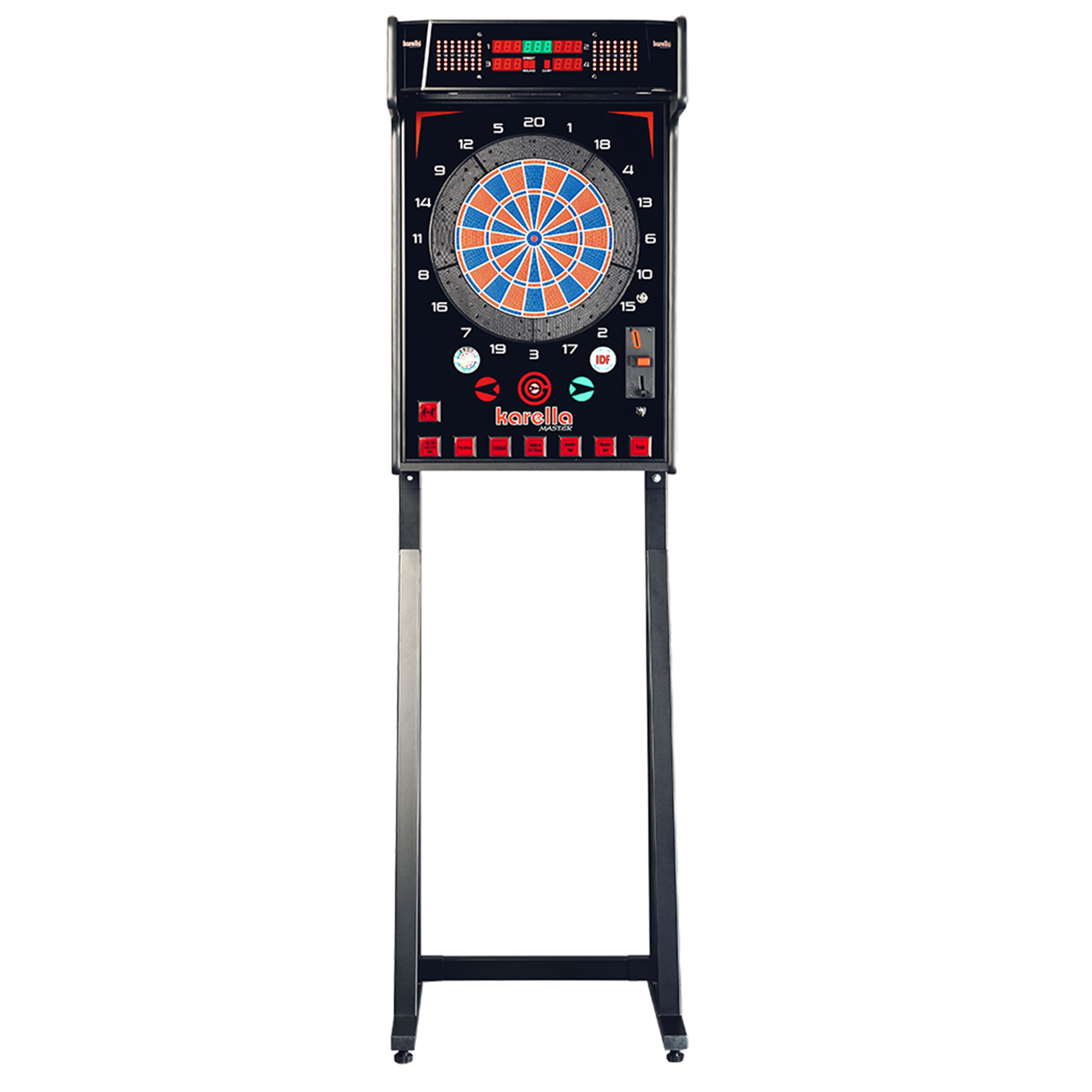 Cible Fléchettes Électronique Avec Affichage LCD - 6 Fléchettes à Pointe Souple, 31.5x43 Cm | Jeu Familial, Score Automatique, Alimentation 3xAA