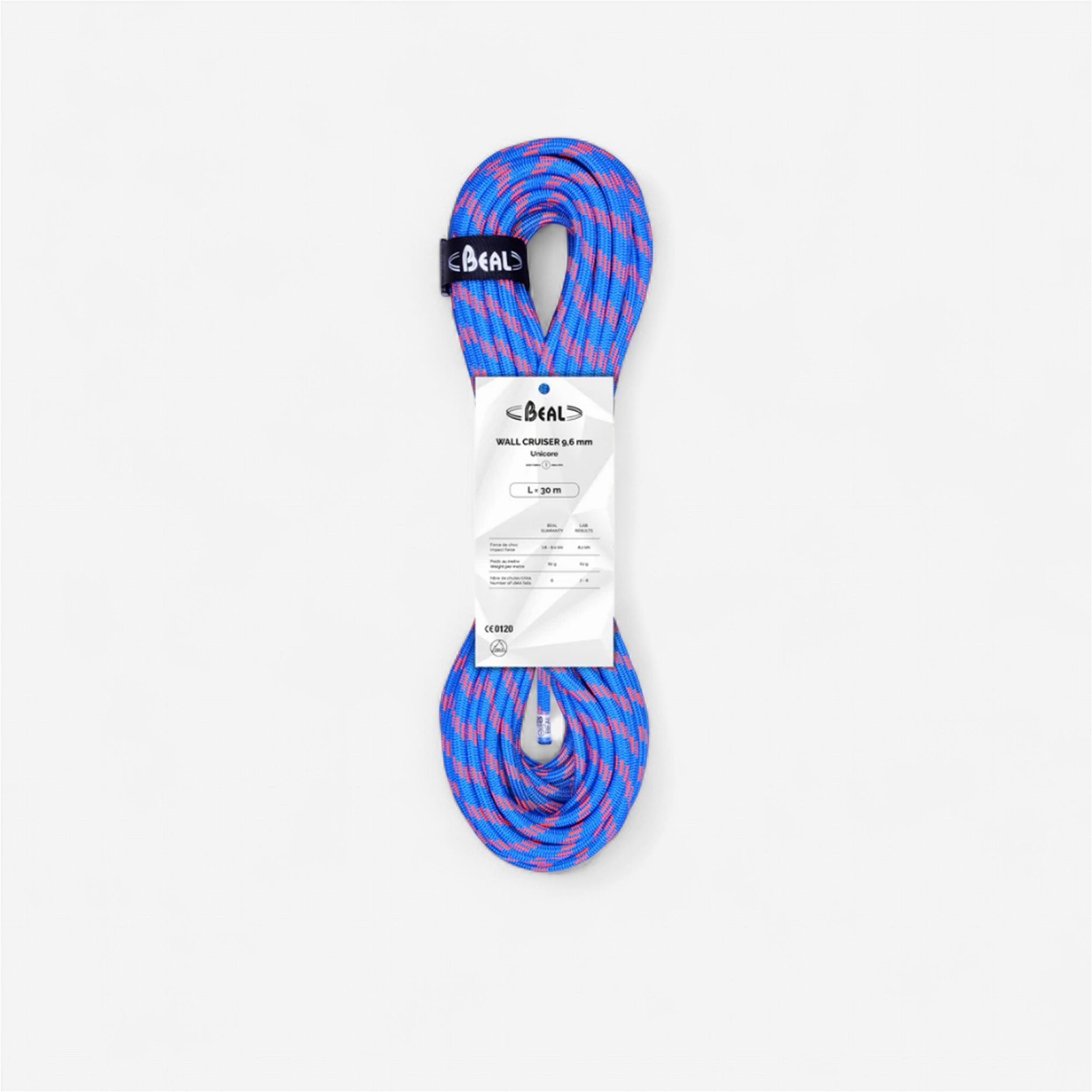 Wall cruiser uc 9.6mmx200m blue - Mobilité urbaine et outdoor - Escalade - BEAL-Decathlon PRO - Clubs - Entreprises - Collectivités - Associations