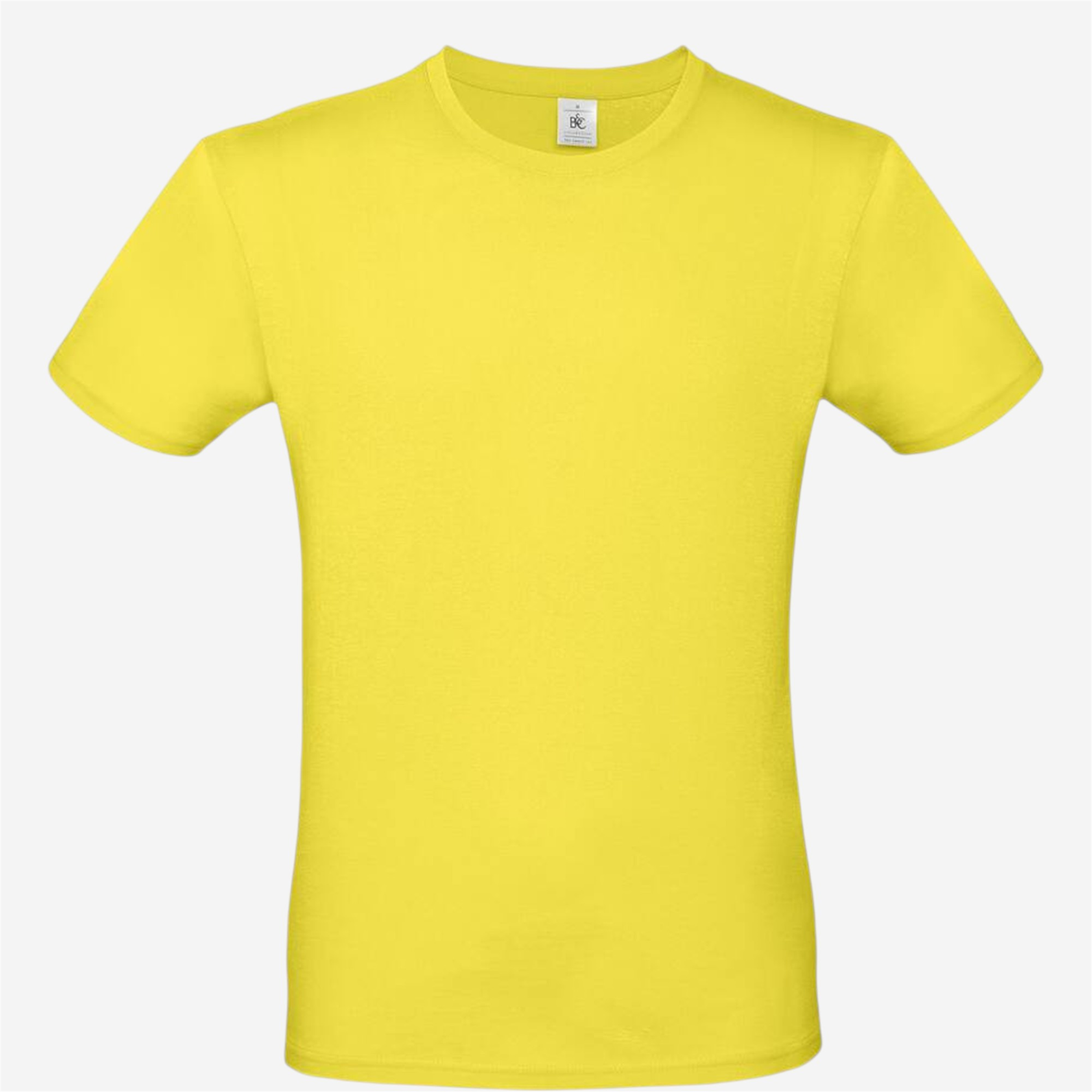 Tee shirt manches courtes mixte b&c - 150 jaune - Vêtements de sport et accessoires - Tee-shirts et polos - B&c-Decathlon PRO - Clubs - Entreprises -