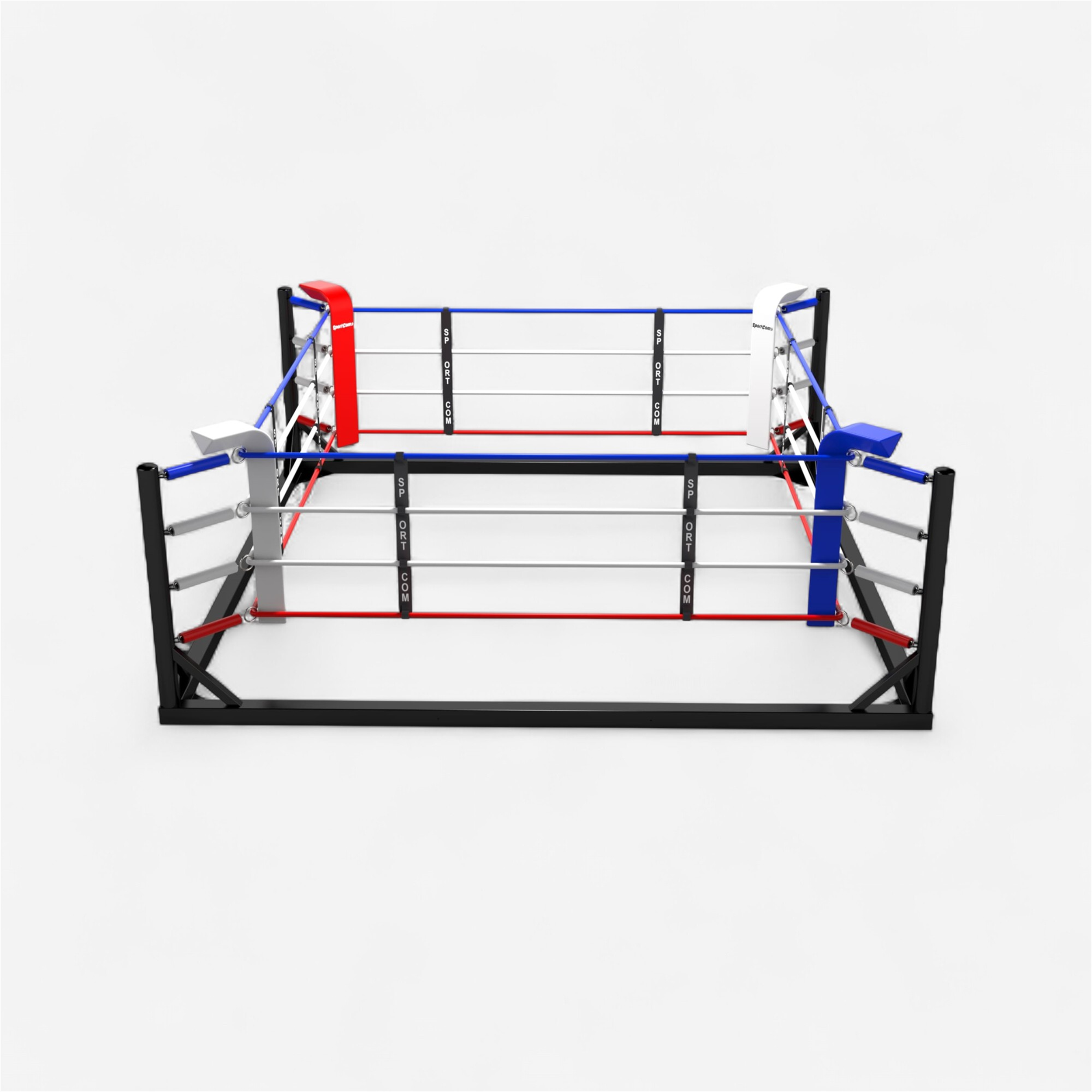 Ring boxe au sol 5m ext. 4m int. autoporté sportcom - Sports de combat - Matériel boxe - SPORTCOM-Decathlon PRO - Clubs - Entreprises - Collectivités