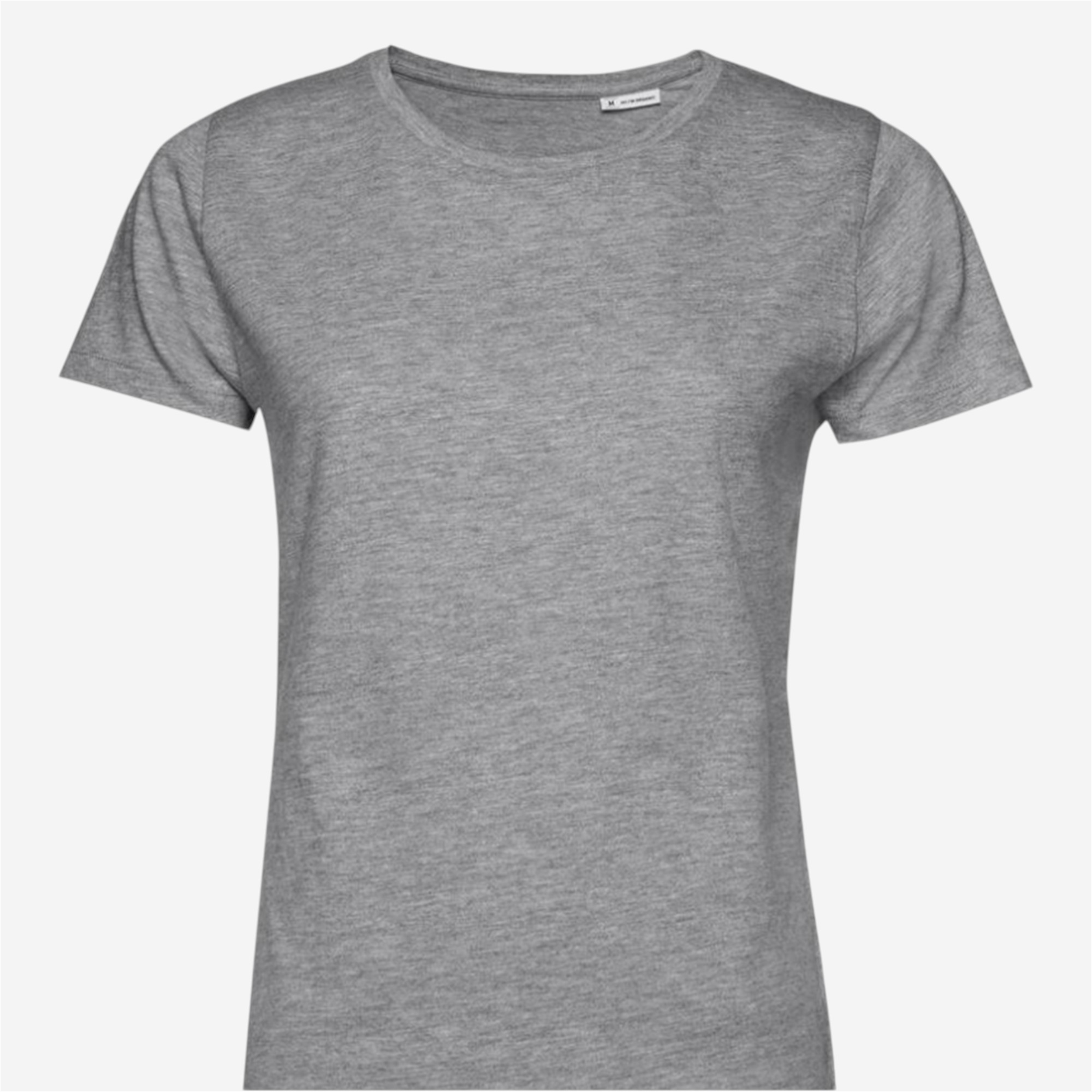 Tee shirt manches courtes femme b&c - coton organic gris chine - Vêtements de sport et accessoires - Tee-shirts et polos - B&c-Decathlon PRO - Clubs -